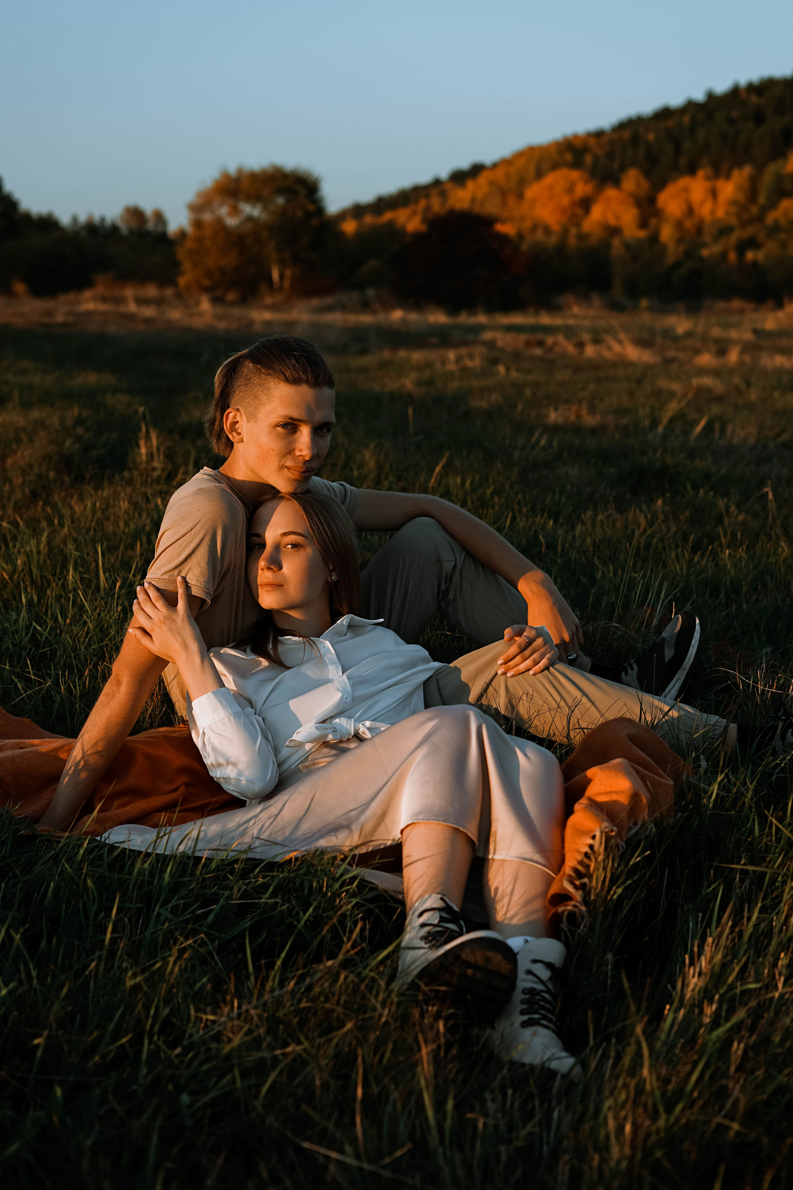 Настя и Денис (предложение на выездной фотосессии за городом). Фотограф в Иркутске