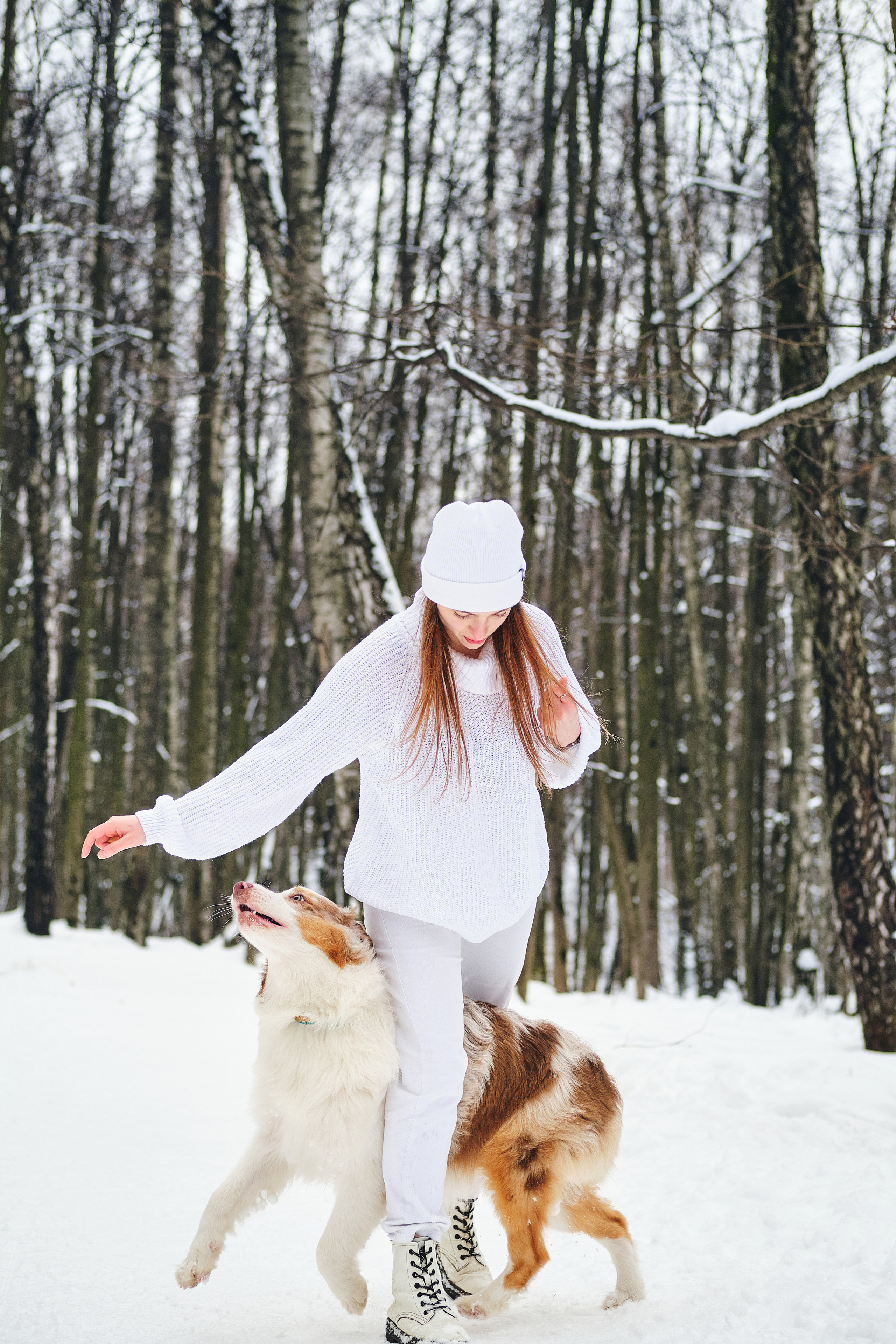 Фотосессия хозяйки с собакой. Профессиональный фотограф в Москве — Максим Дьяконов