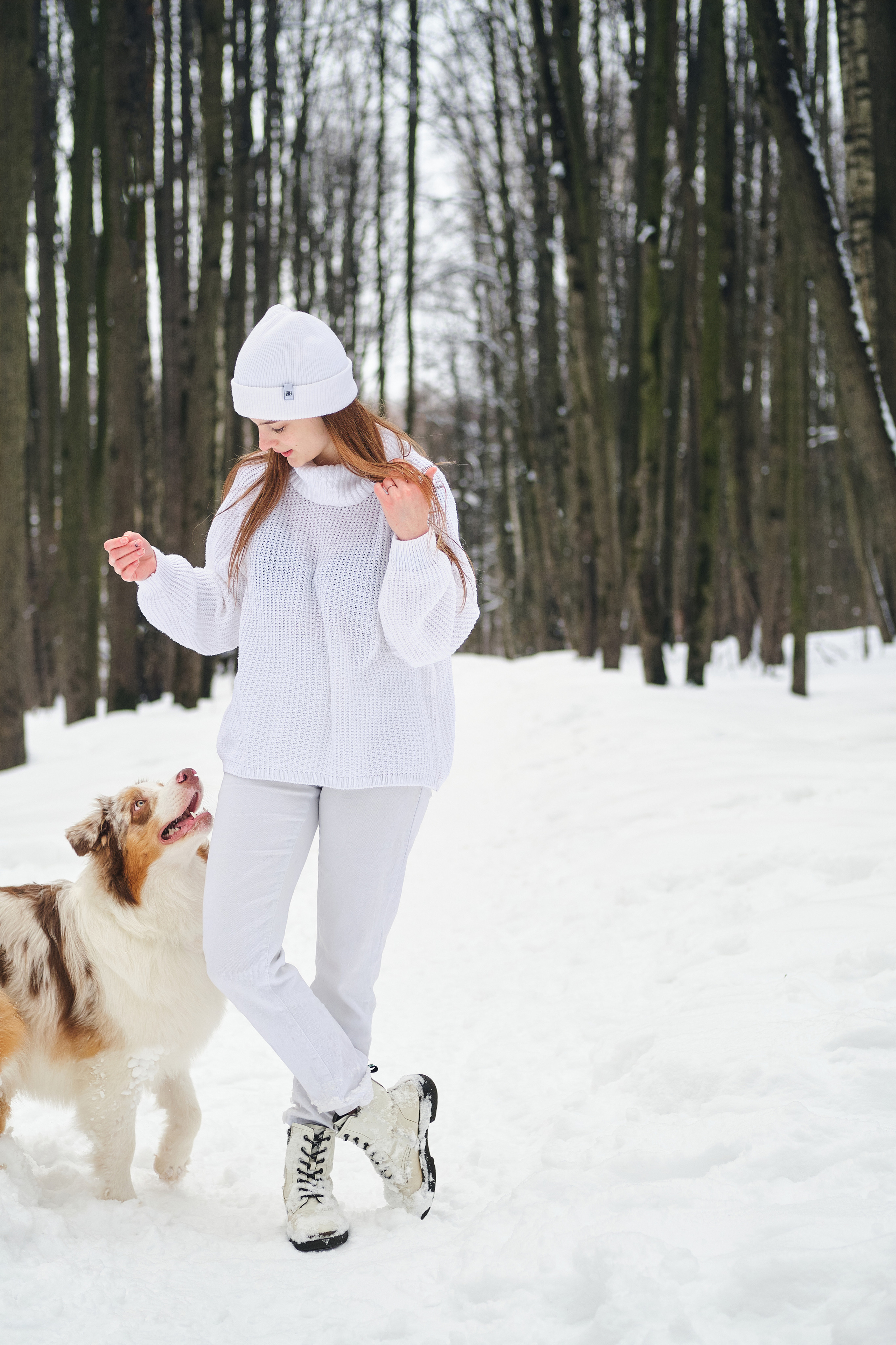 Фотосессия хозяйки с собакой. Профессиональный фотограф в Москве — Максим Дьяконов