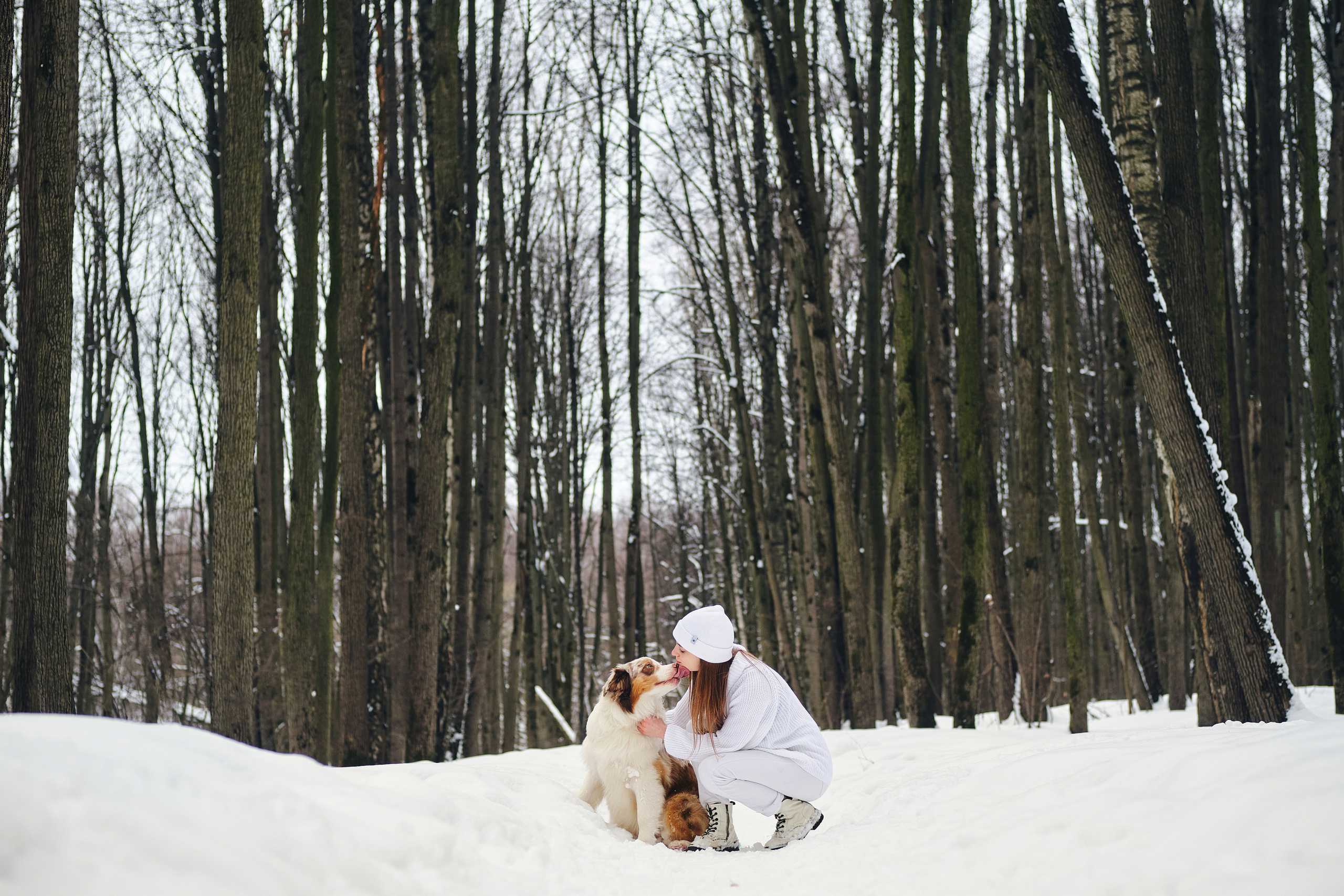 Фотосессия хозяйки с собакой. Профессиональный фотограф в Москве — Максим Дьяконов