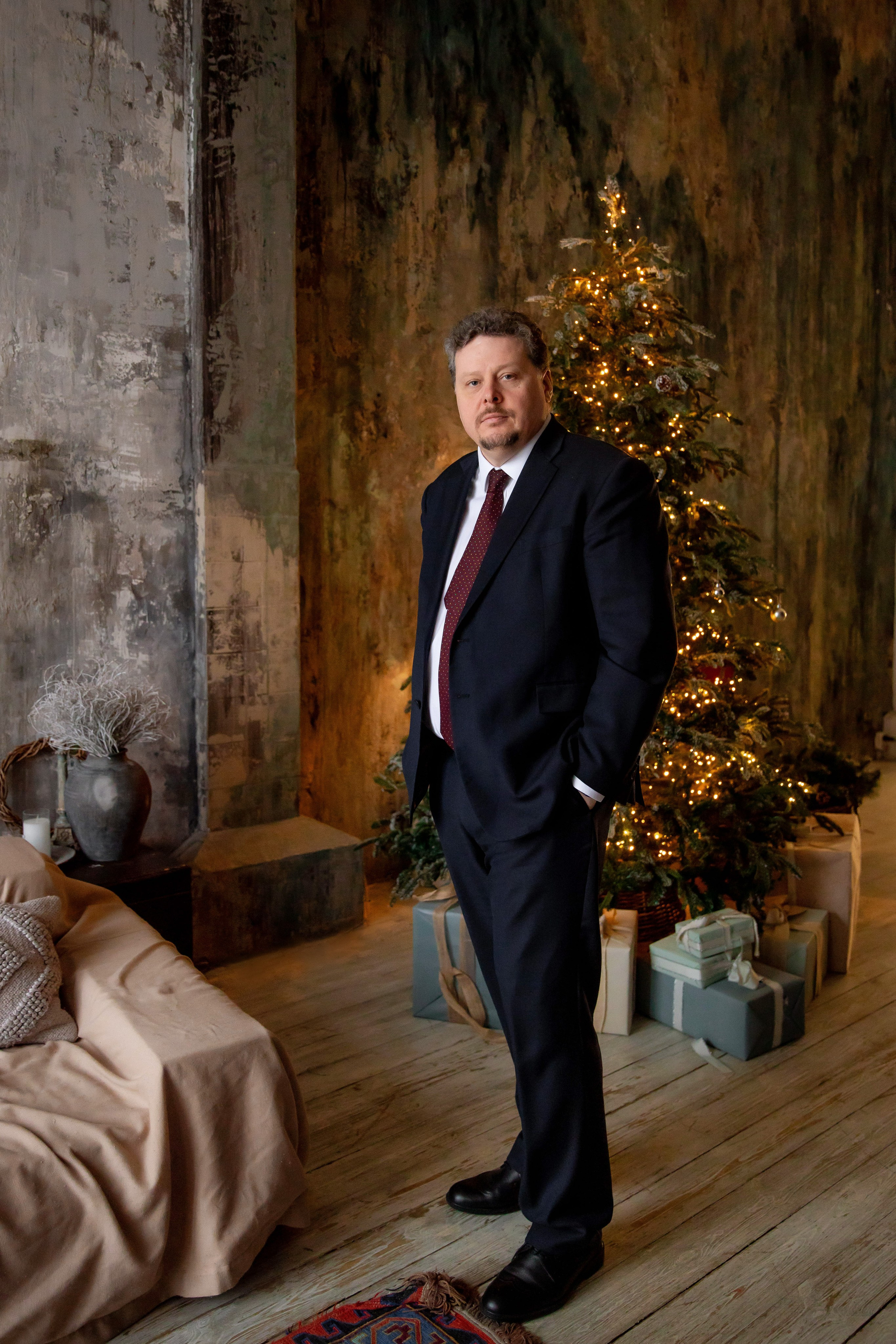 Новогодняя фотосессия для большой семьи. Семейный фотограф в Москве