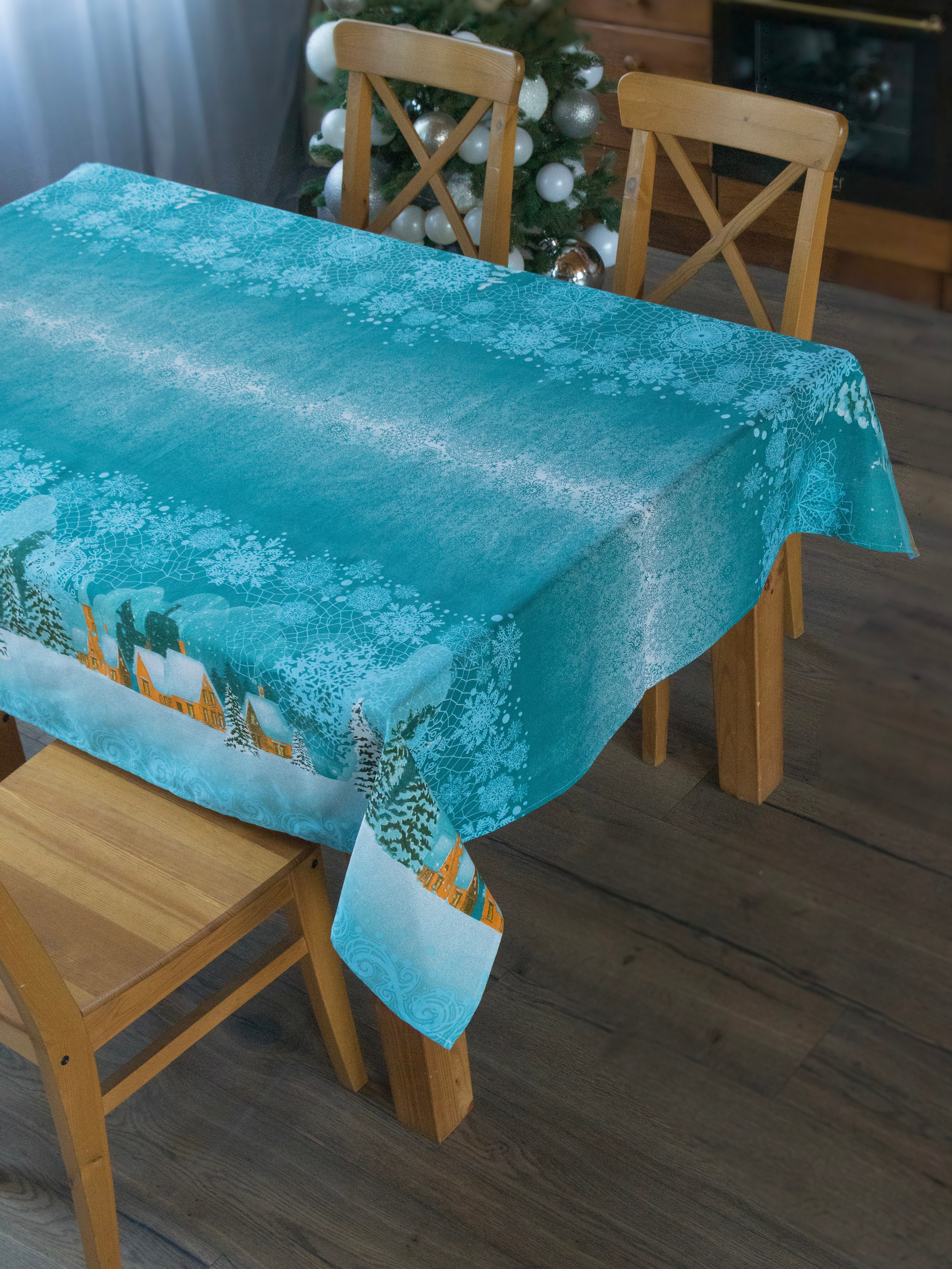 Скатерть новогодняя. Фотостудия для Wildberries Ozon