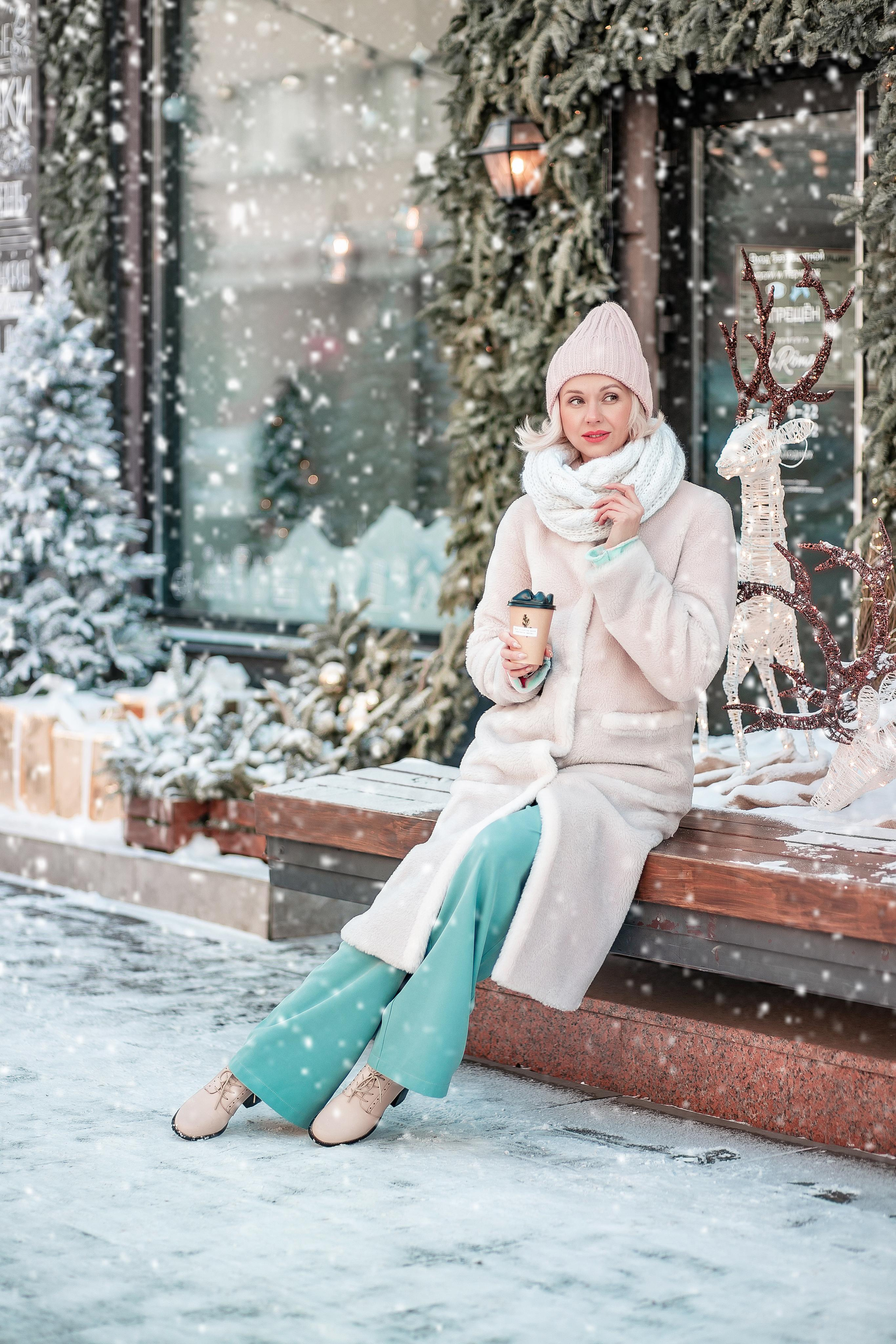 Снежная фотопрогулка в Центре. Детский и семейный фотограф в Красноярске Юлия Бирюкова