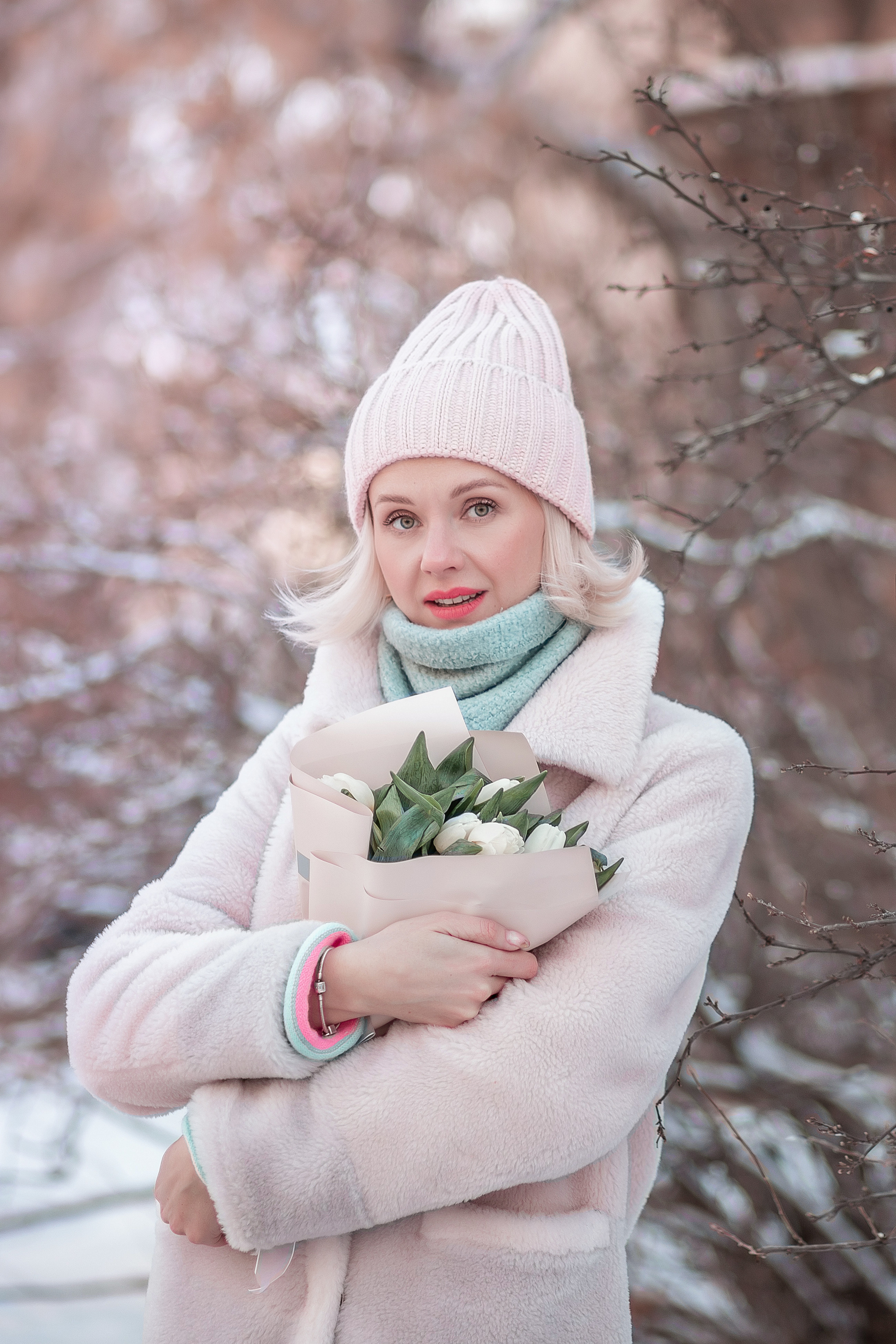 Снежная фотопрогулка в Центре. Детский и семейный фотограф в Красноярске Юлия Бирюкова