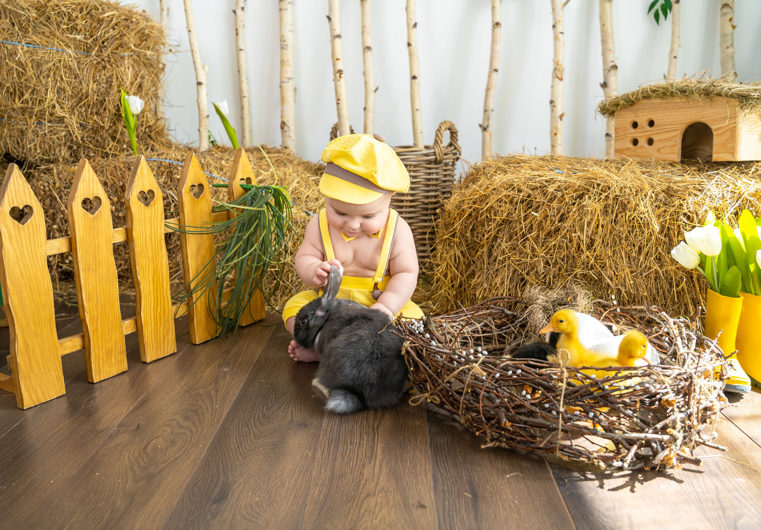 ПРОЕКТ «ПАСХАЛЬНЫЙ» С УТЯТАМИ. Фотограф в Ялте Инна Найден. Детский и семейный фотограф