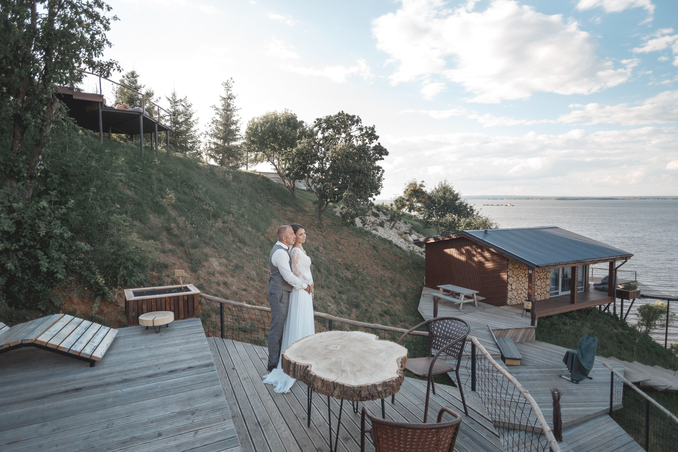 Свадьба на берегу Волги. Фотограф Ильхам Сибгатуллин Казань