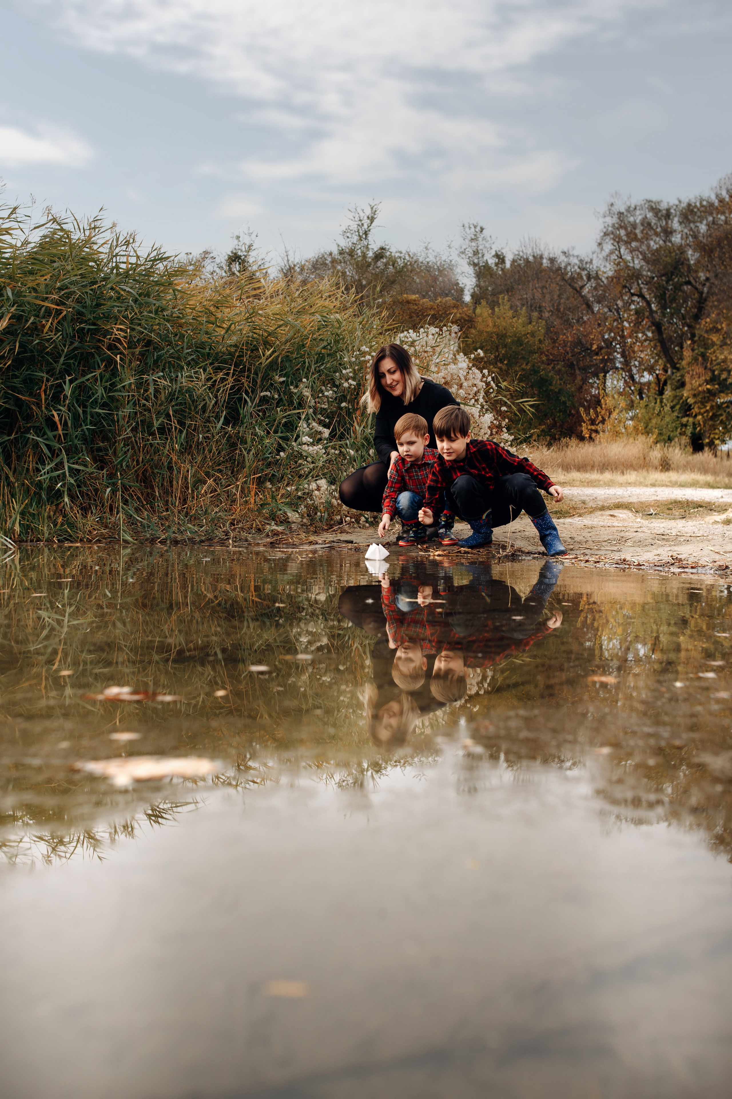 Семейная осенняя фотосессия на природе. Свадебный и семейный фотограф в Краснодарском крае Мария Данилкина