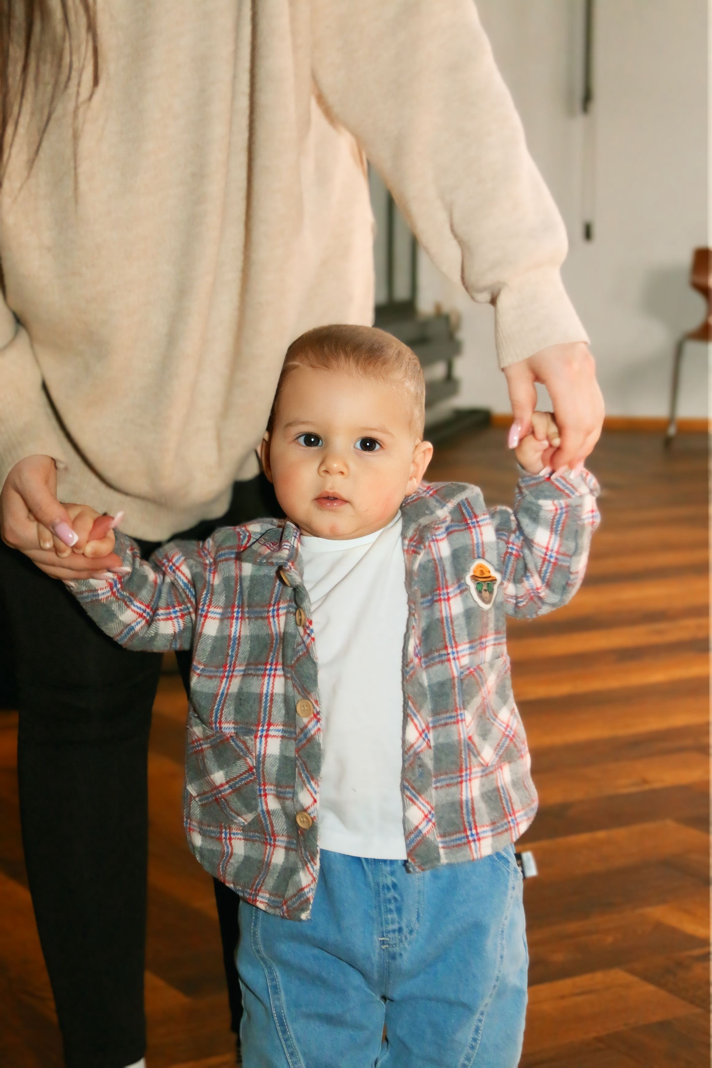 Новогодняя фотосессия мамы с сыном