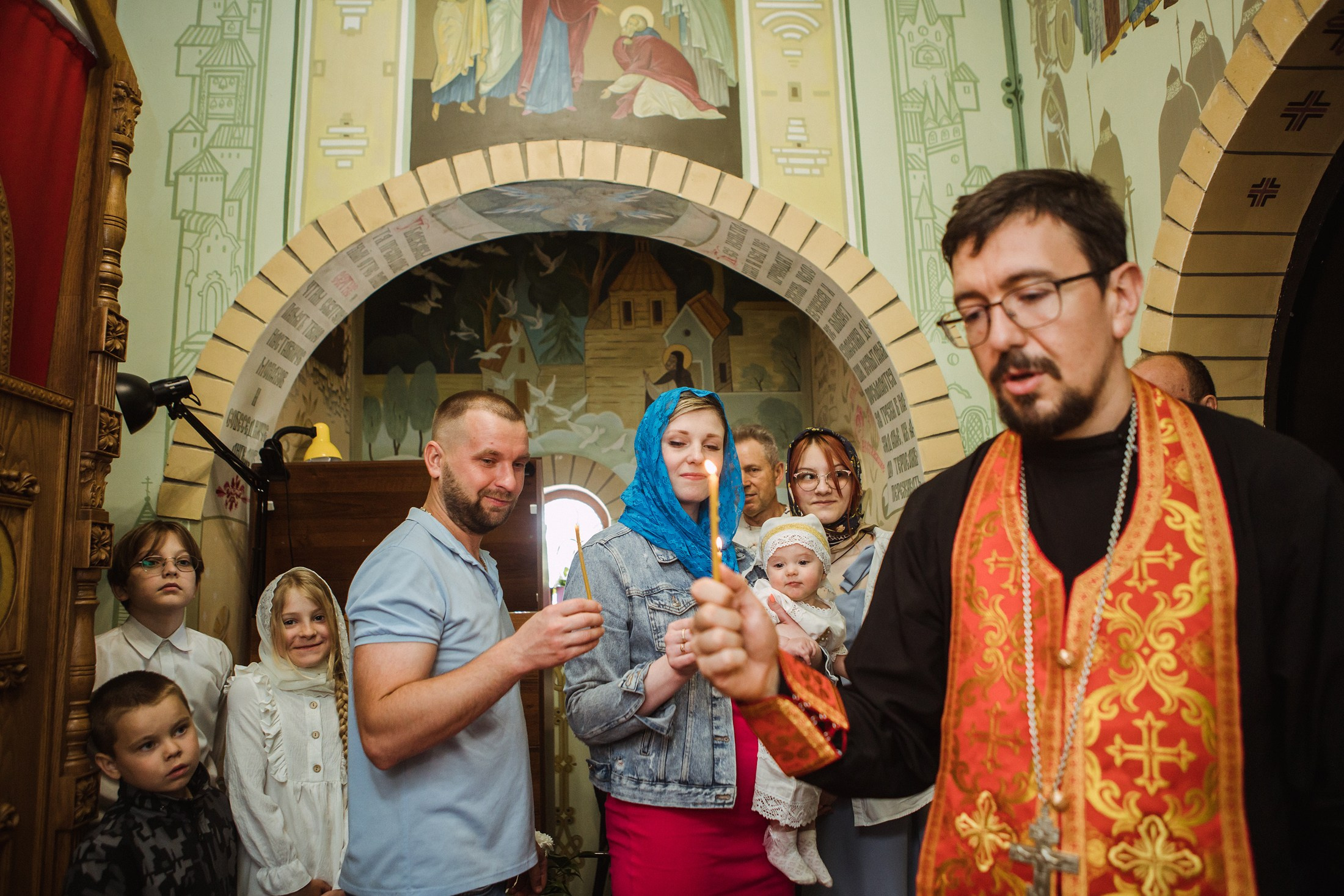 Храм Преподобного-Сергия-Радонежского. Крещение Мелании. Фотографы в городе Волгограде — Людмила Агеева и Алексей Околелов