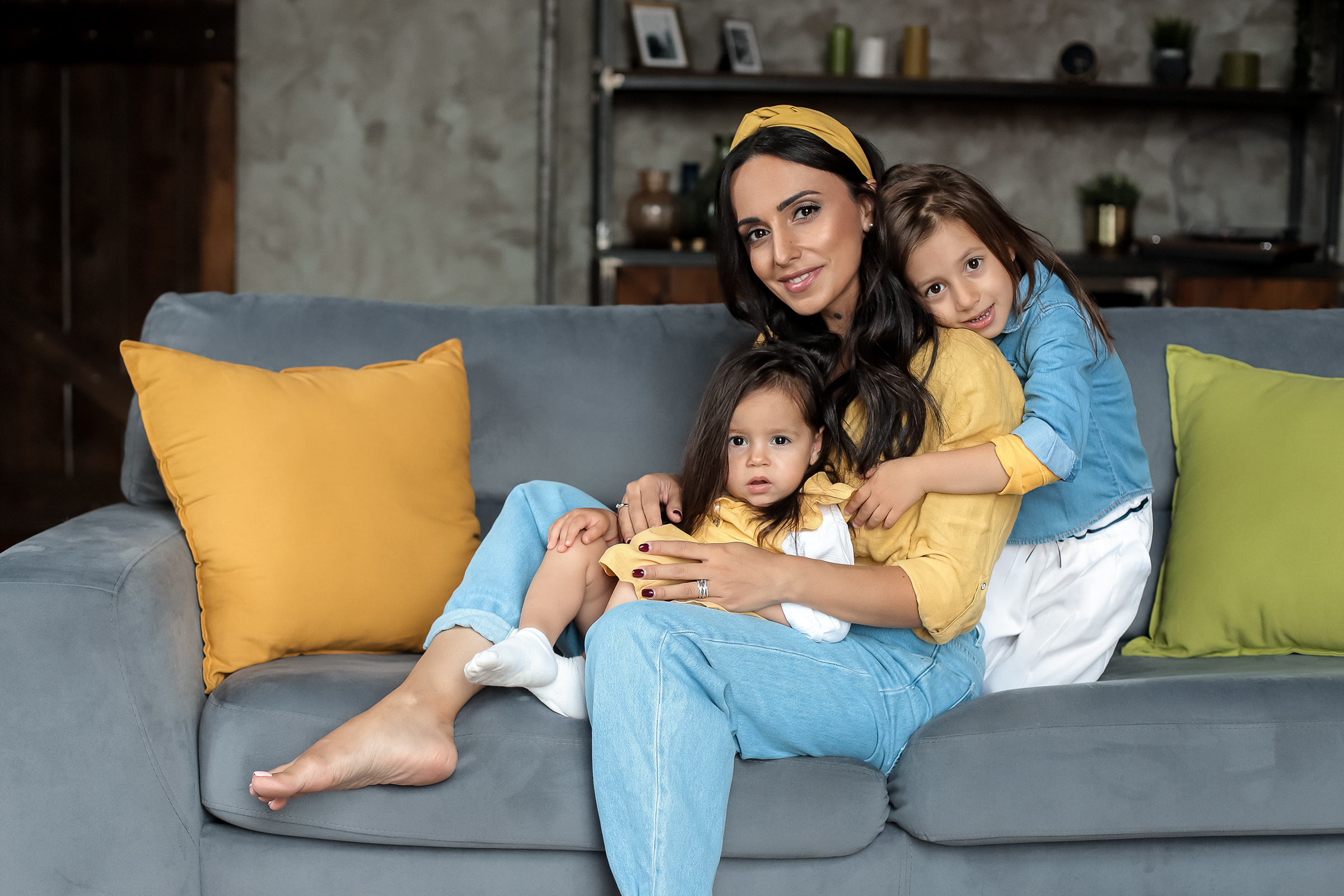 Семейная фотосессия в студии и дома. Семейный фотограф в Санкт-Петербурге Анна Аверина