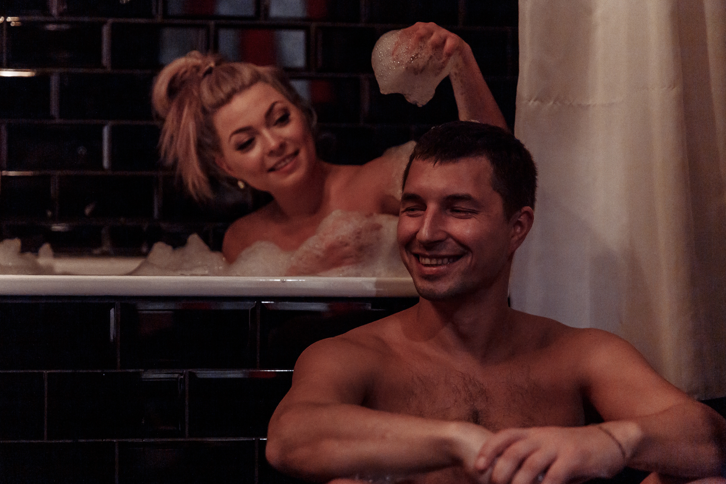 Катерина и Сергей. Сборы. Серия в ванне. Ева Демидова. Спортсмен по конкуру в Санкт-Петербуре