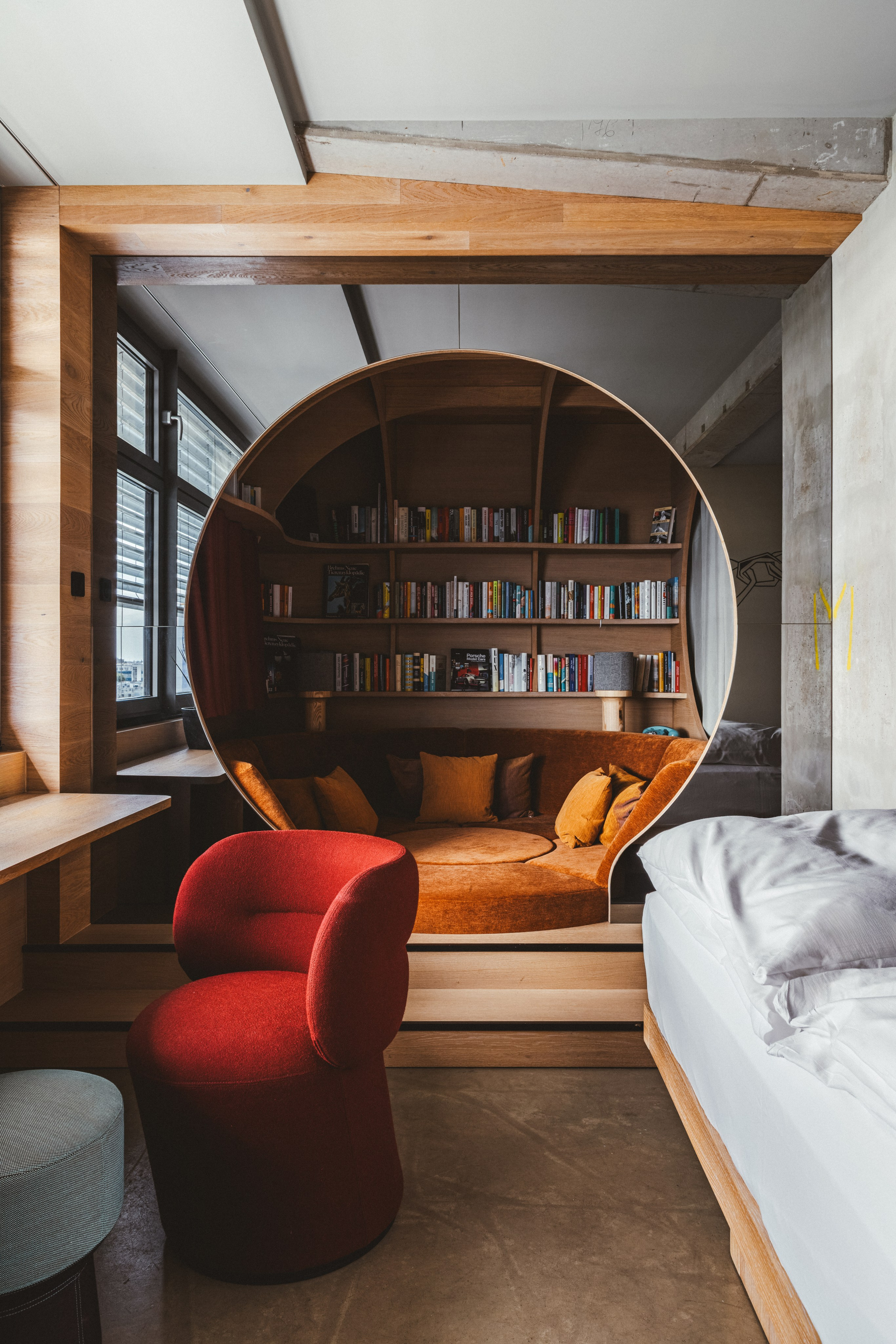 25hours Hotel Bikini Berlin. Interior and architecture photographer Michael Brave
