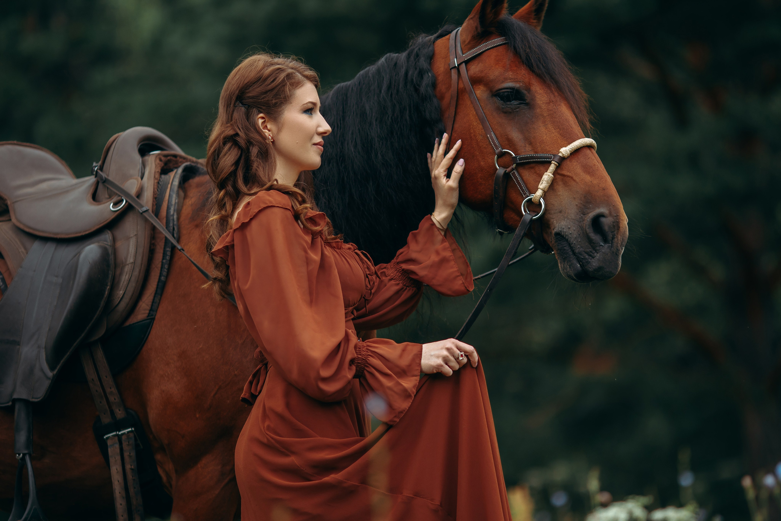Елена и Талисман. Анна Молчанова конный фотограф в Тюмени | фотосессии с лошадьми Тюмень