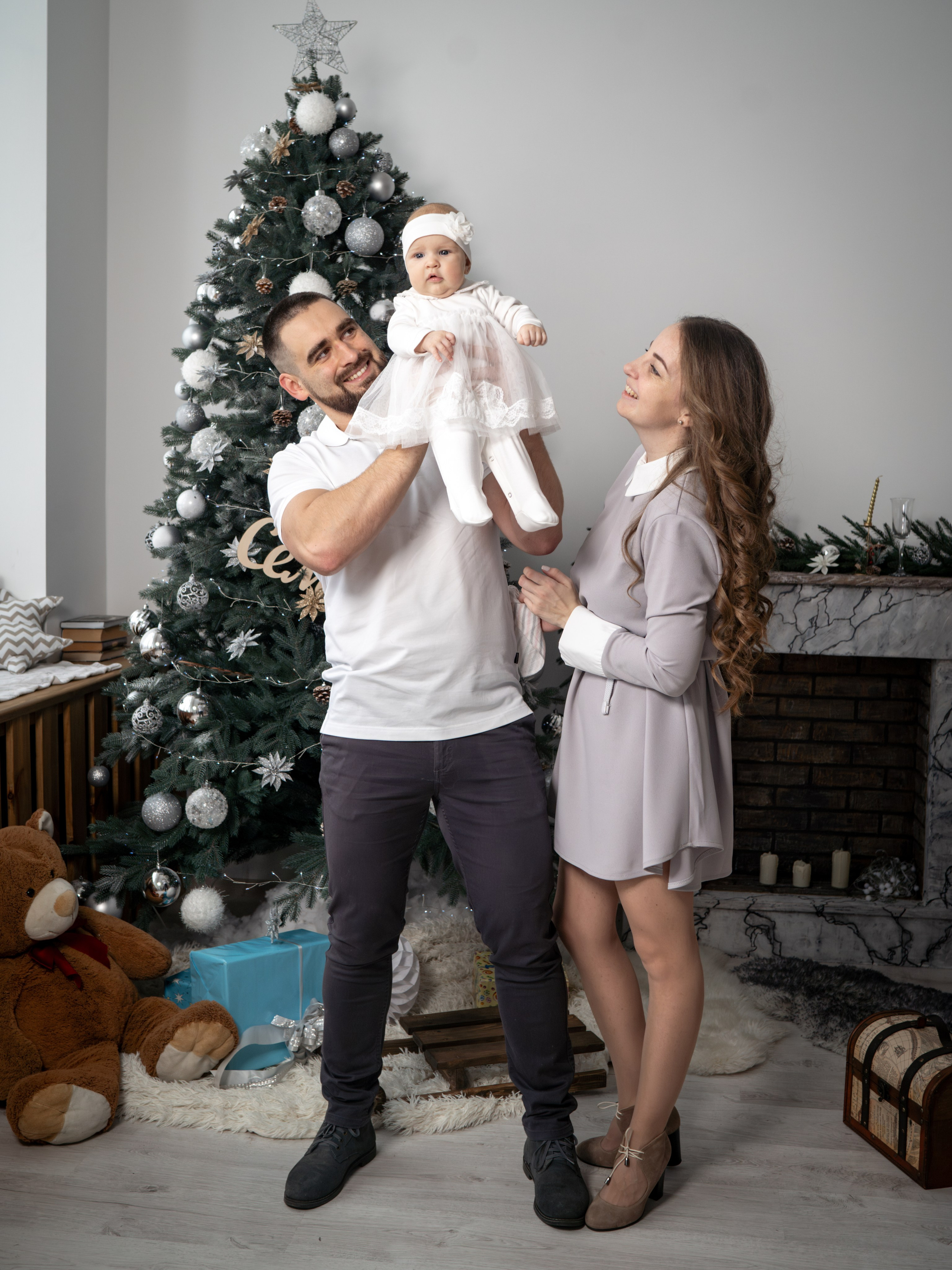 С самоедской лайкой. Фотограф Зинаида Евдокимова