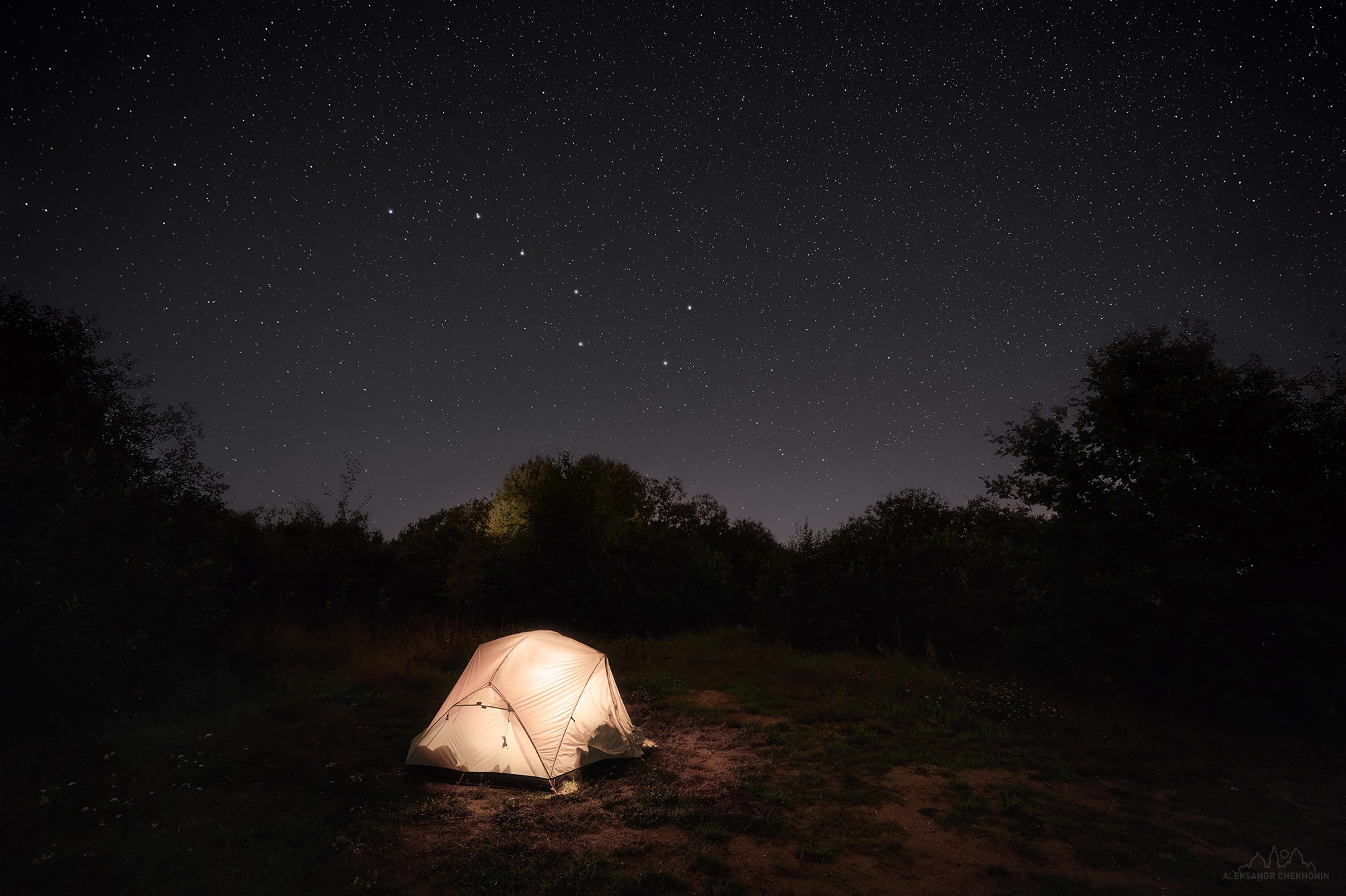 Nightscape. Landscape photographer Aleksandr Chekhonin
