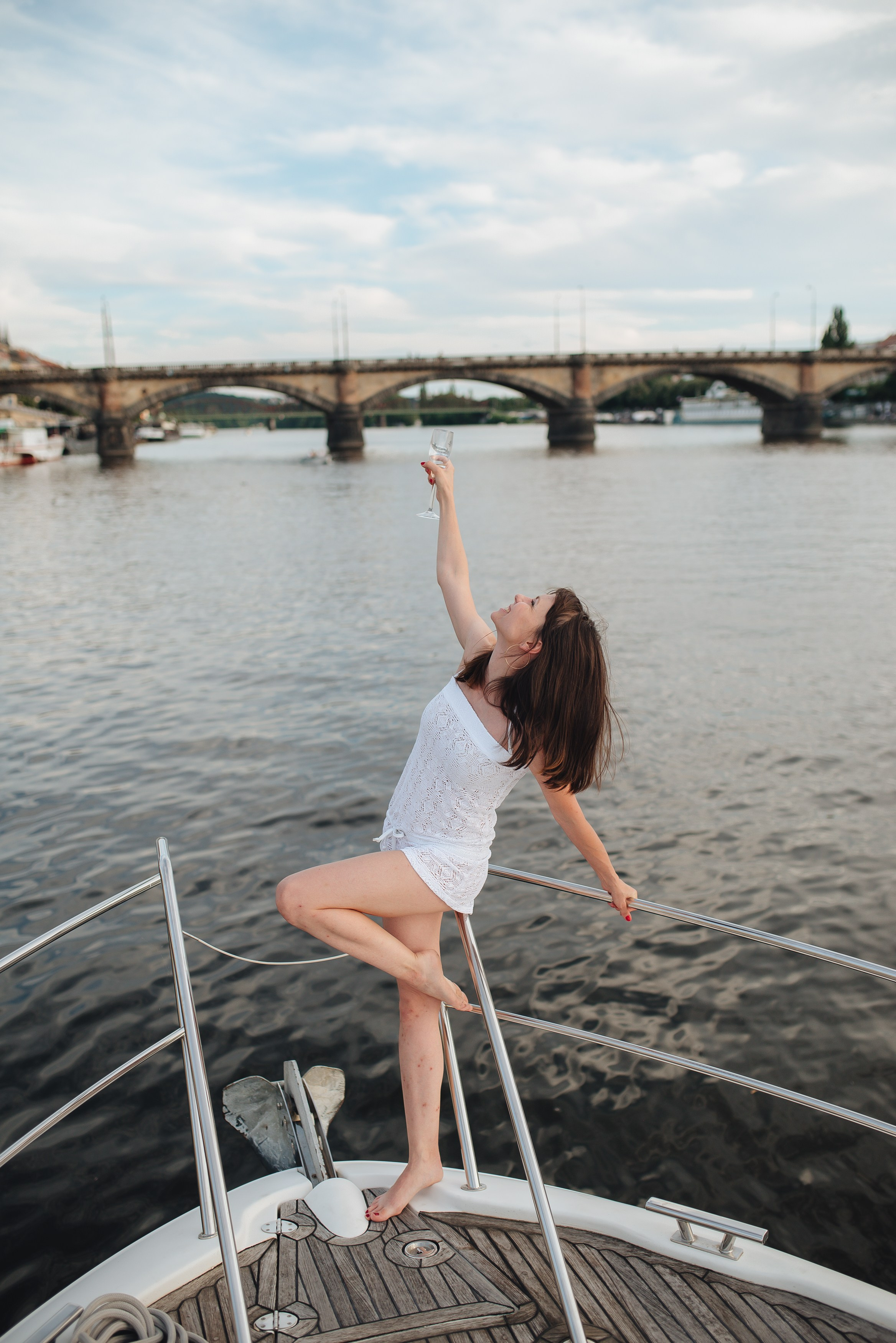 Фотосессия на яхте. Фотограф Прага | Photographer Prague| Фотограф в Праге Яра Куркус