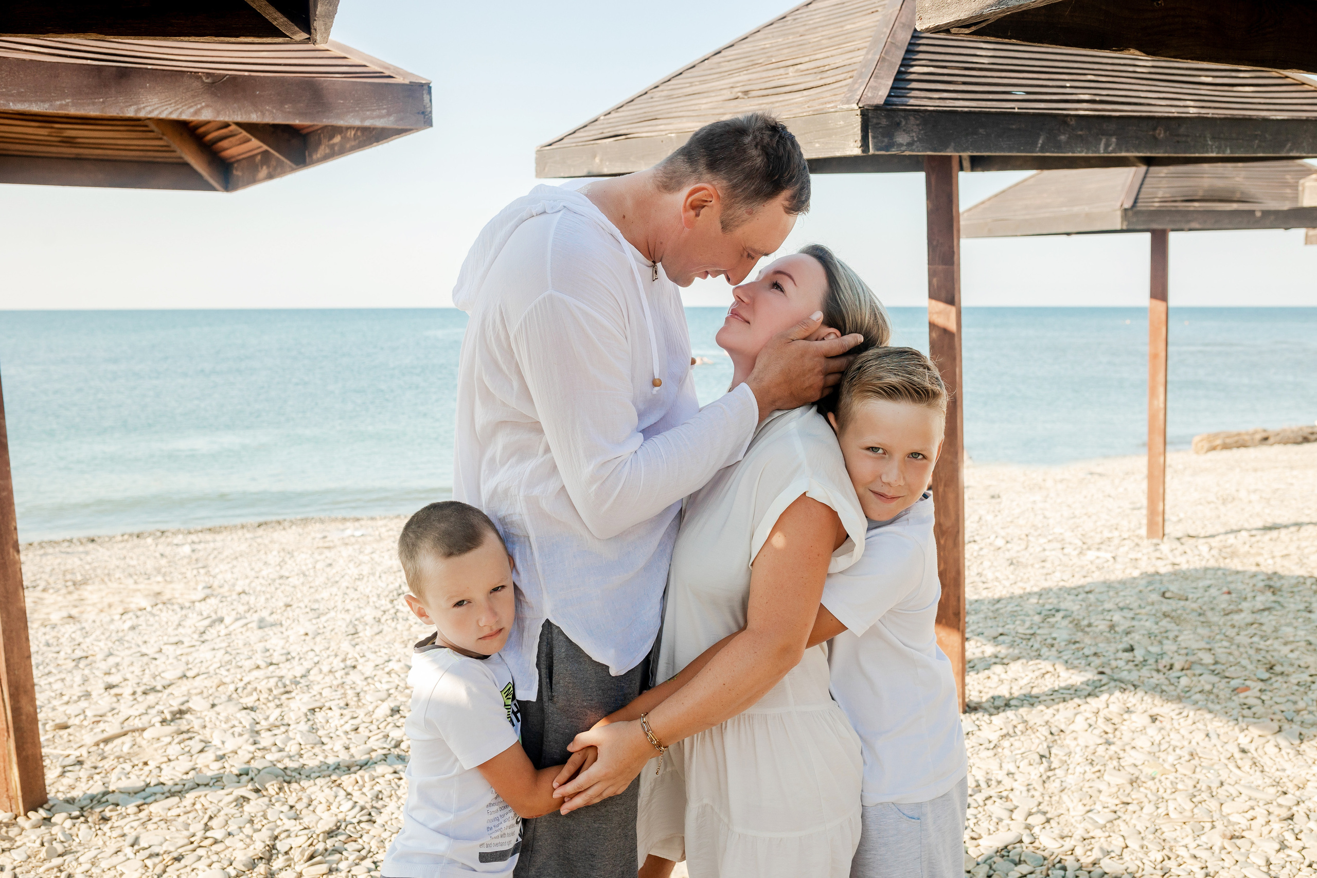 Татьяна и Андрей с детьми. Фотограф в Геленджике, Архипо-Осиповке, Абрау-Дюрсо, Кринице Виктория