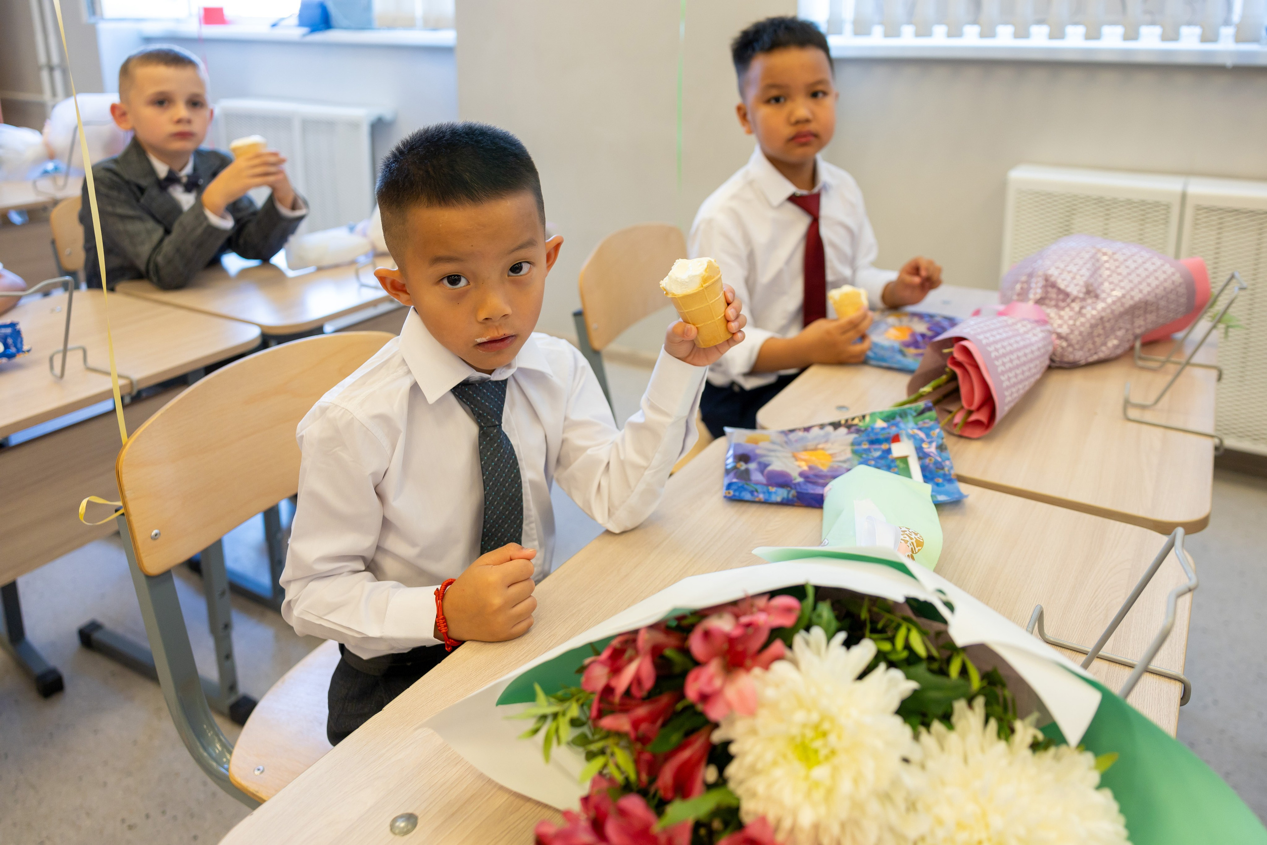 Первый раз в первый класс (репортажная съемка). Фотограф в Серпухове Наталья Руденко