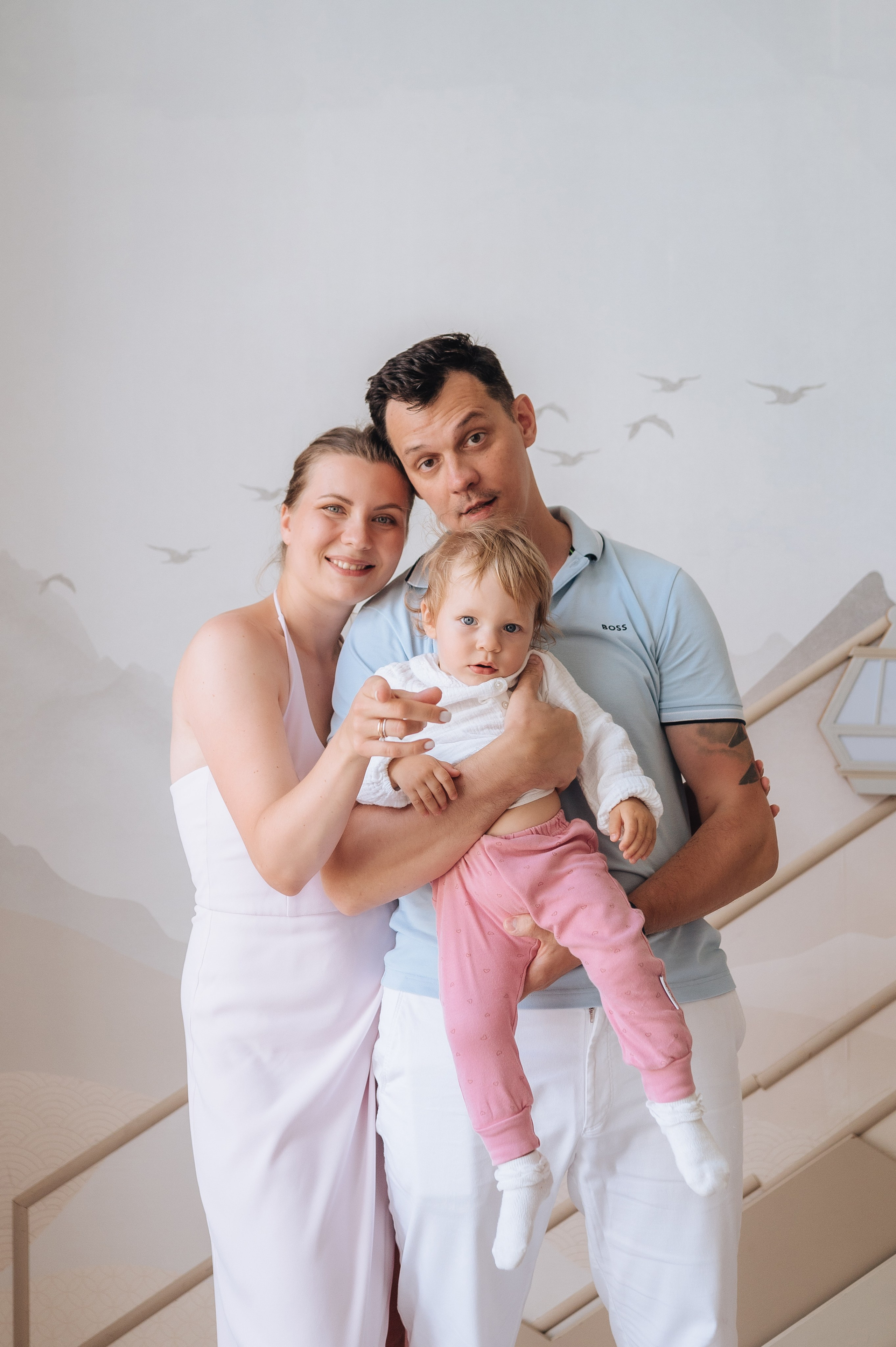 Семейная фотосессия Димы, Олеси и Насти. Фотограф в Москве и Московской области Таня Яблочкина