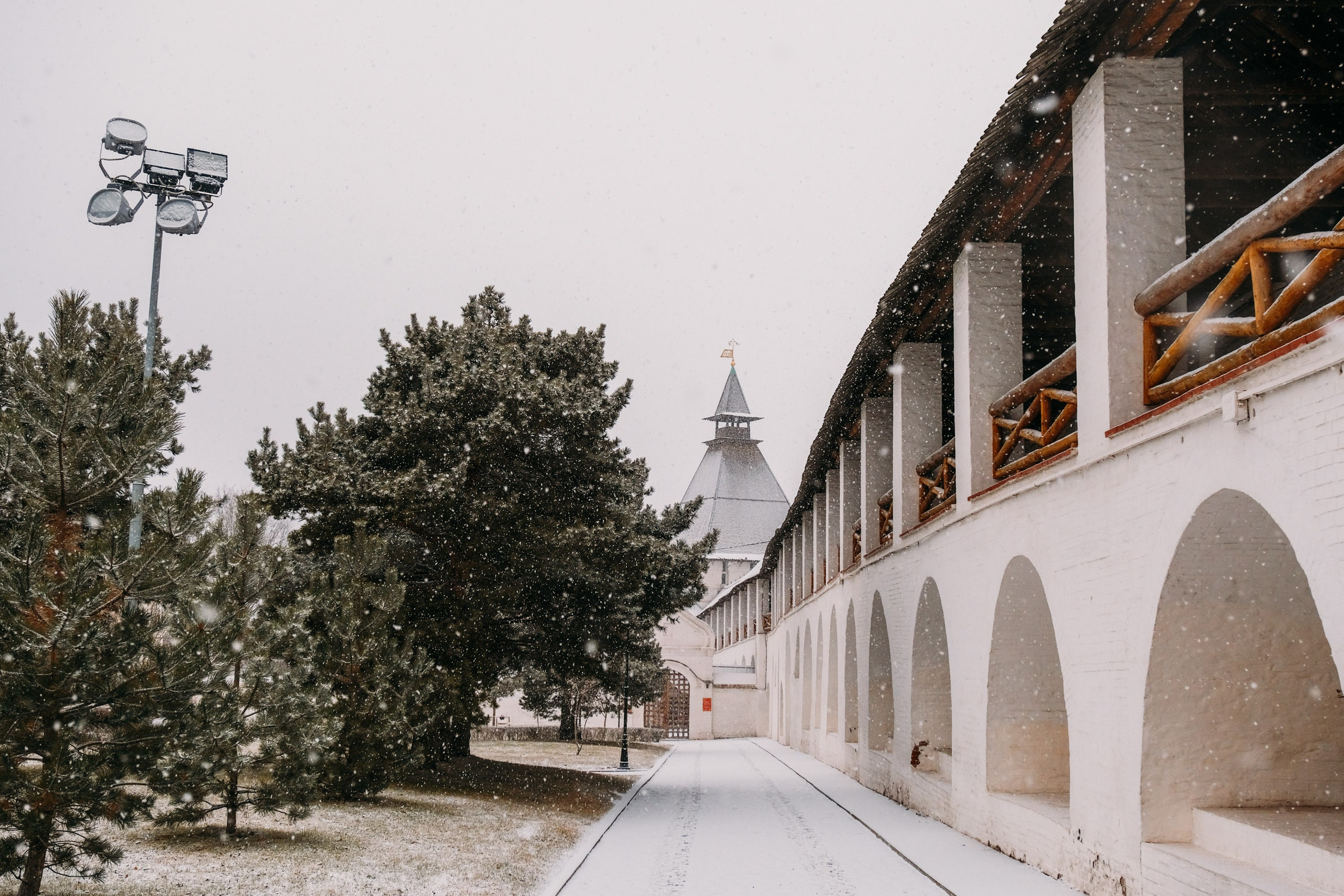Снегопад. Фотограф Анатолий Деникин