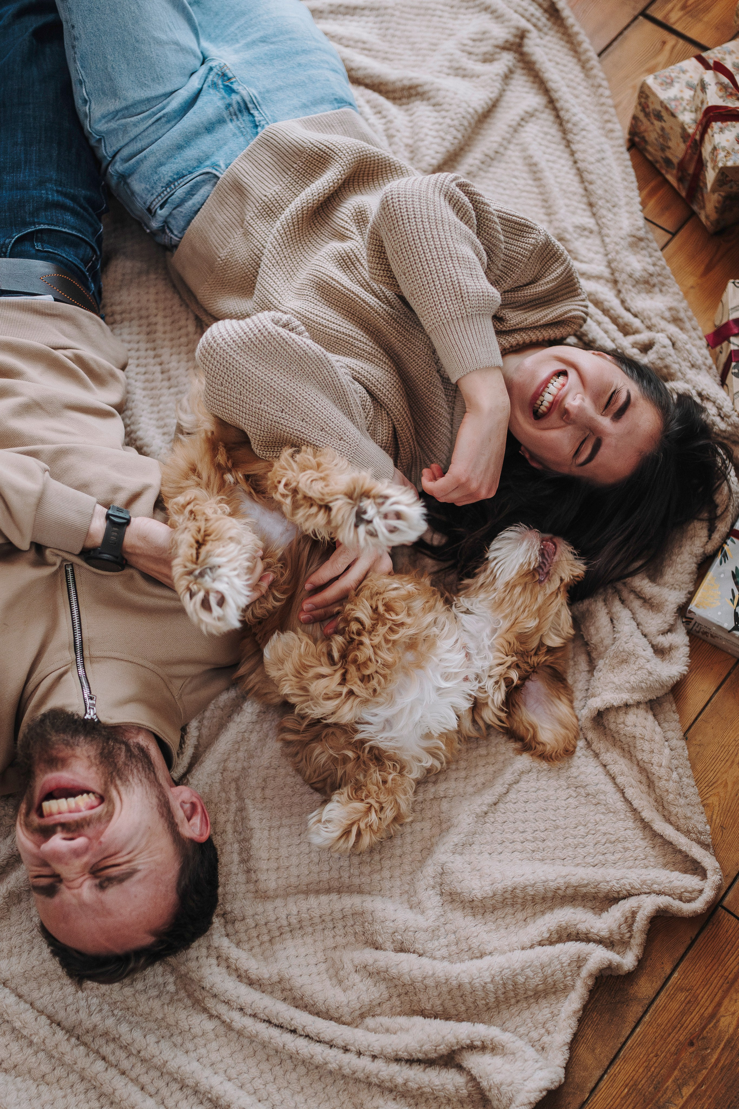 Мёрфи, Таня и Антон. Фотограф анималист в Спб недорого Олеся Майорова