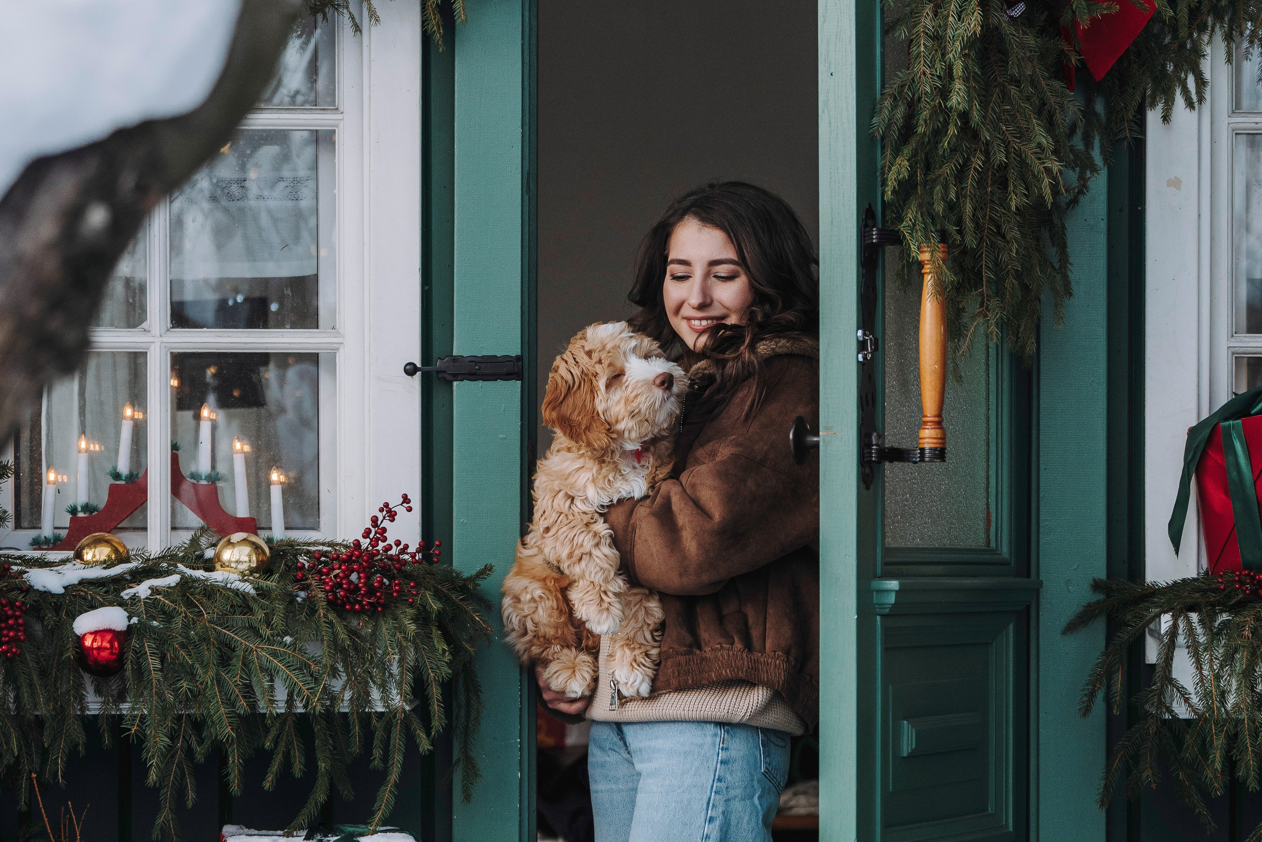 Мёрфи, Таня и Антон. Фотограф анималист в Спб недорого Олеся Майорова