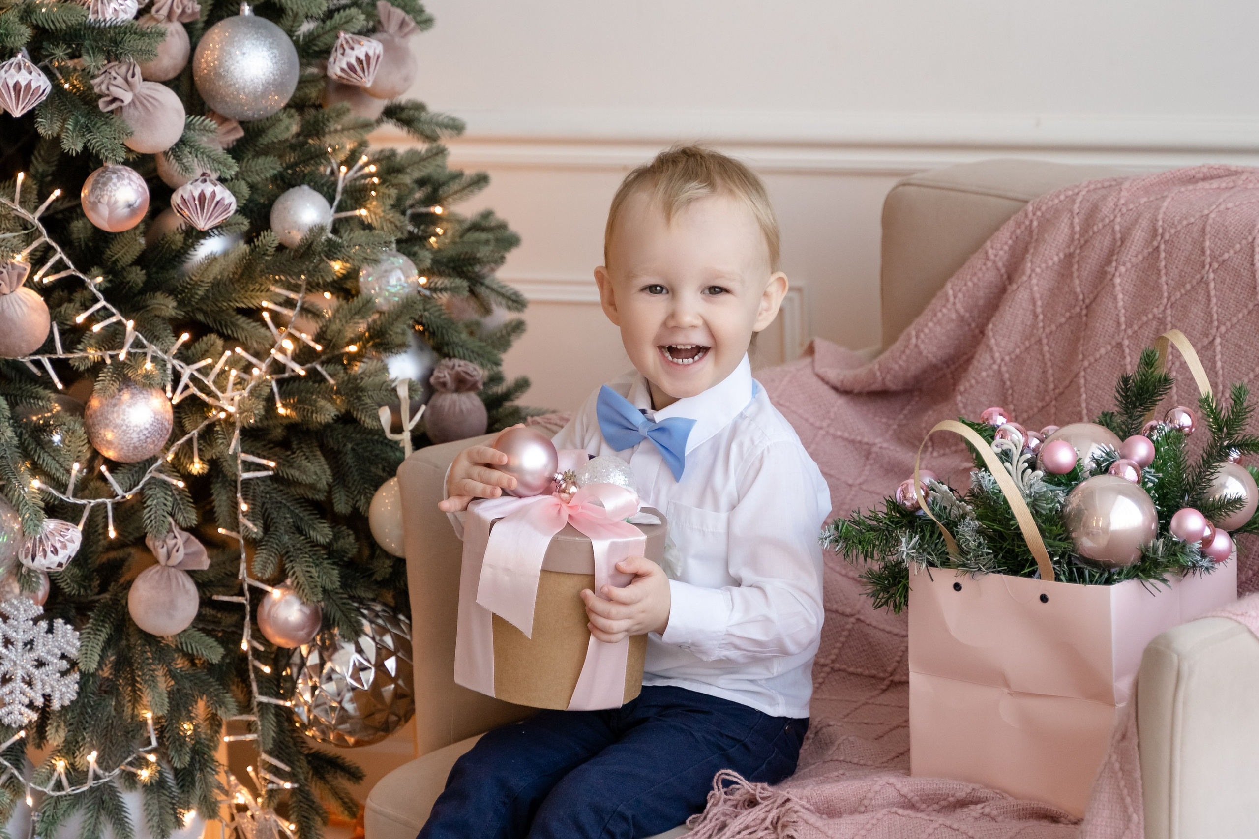 Новогодняя фотосессия для чудесной семьи. Свадебный и семейный фотограф в Санкт-Петербурге Олеся Еремеева