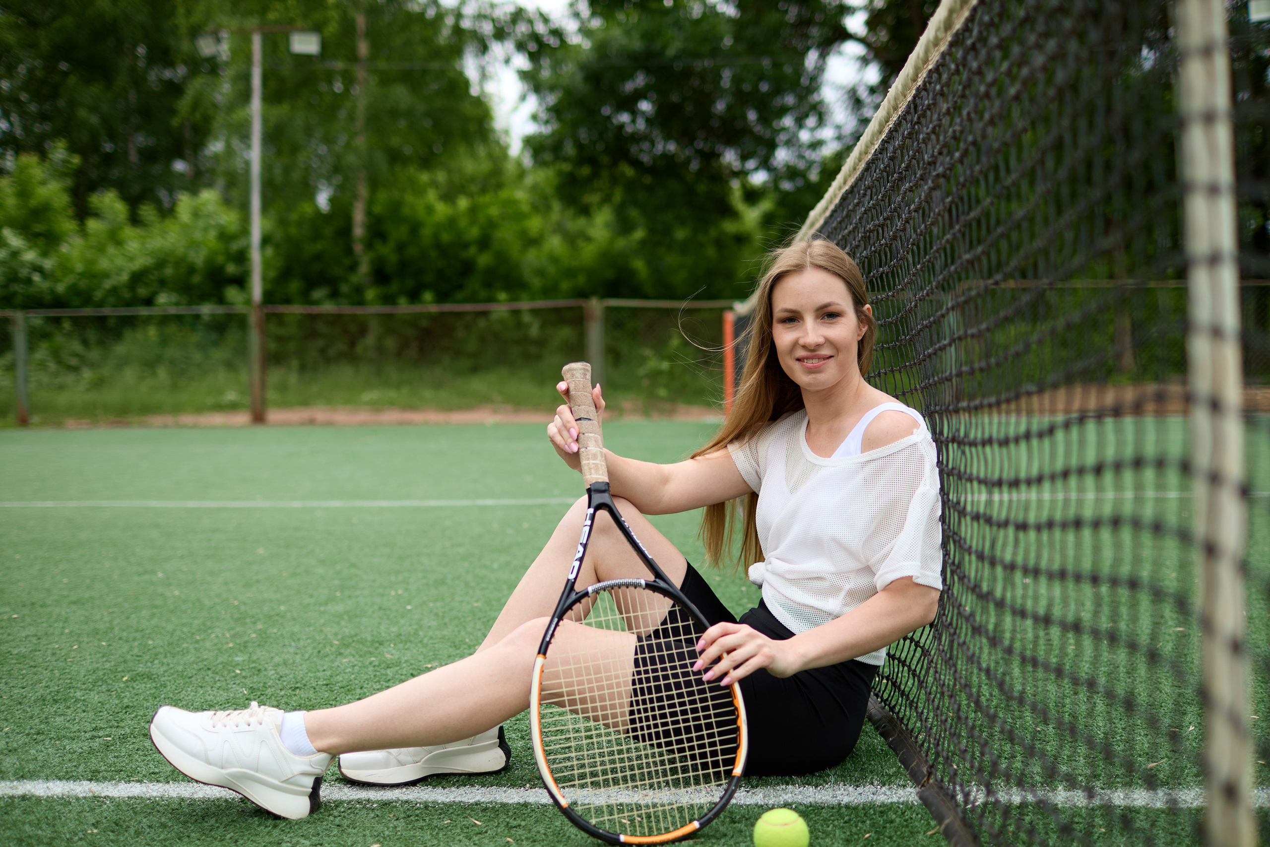 Фотосессия на теннисном корте Парка Победы. Фотограф Илья Прохоров в Кирове