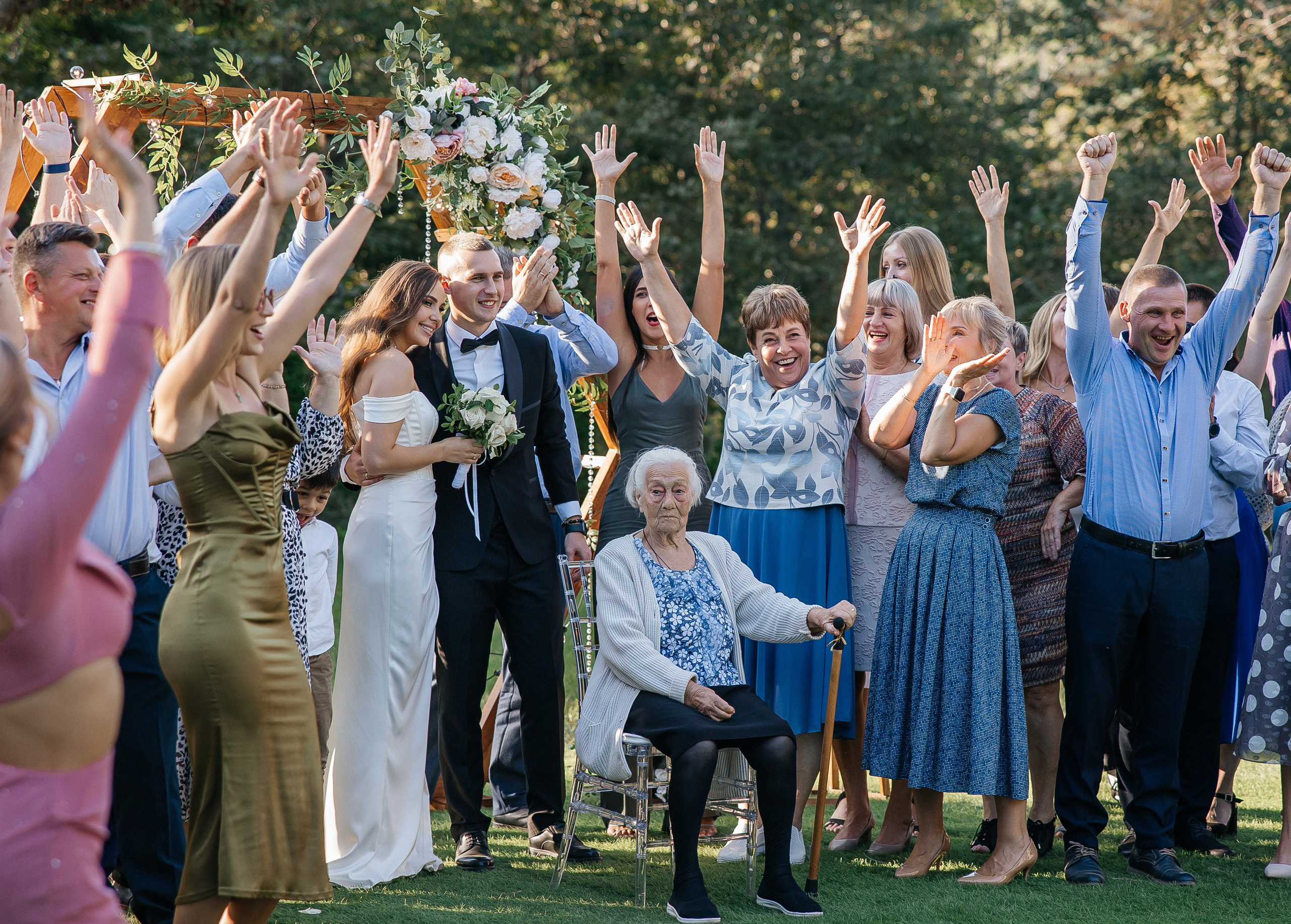 Свадьба на открытом воздухе. Свадебный и семейный фотограф в Москве Олеся Подколзина