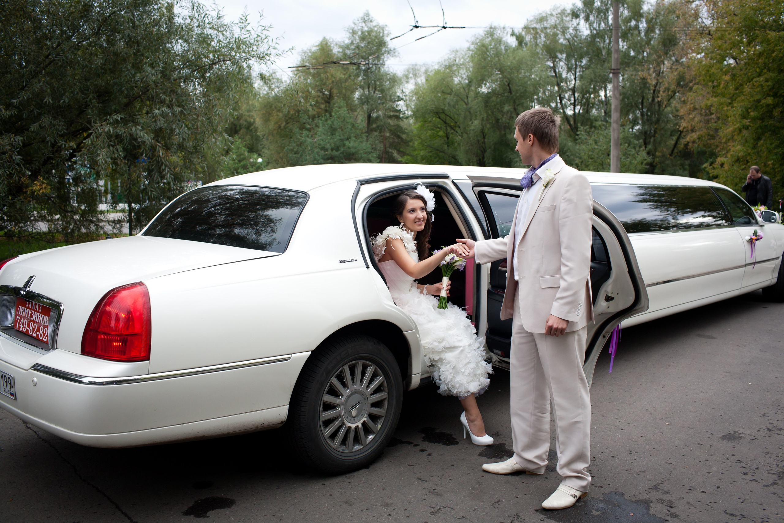 Съемка свадьбы в Серебряном бору. Фотографы в Москве Светлана Устинова и Сергей Грачев