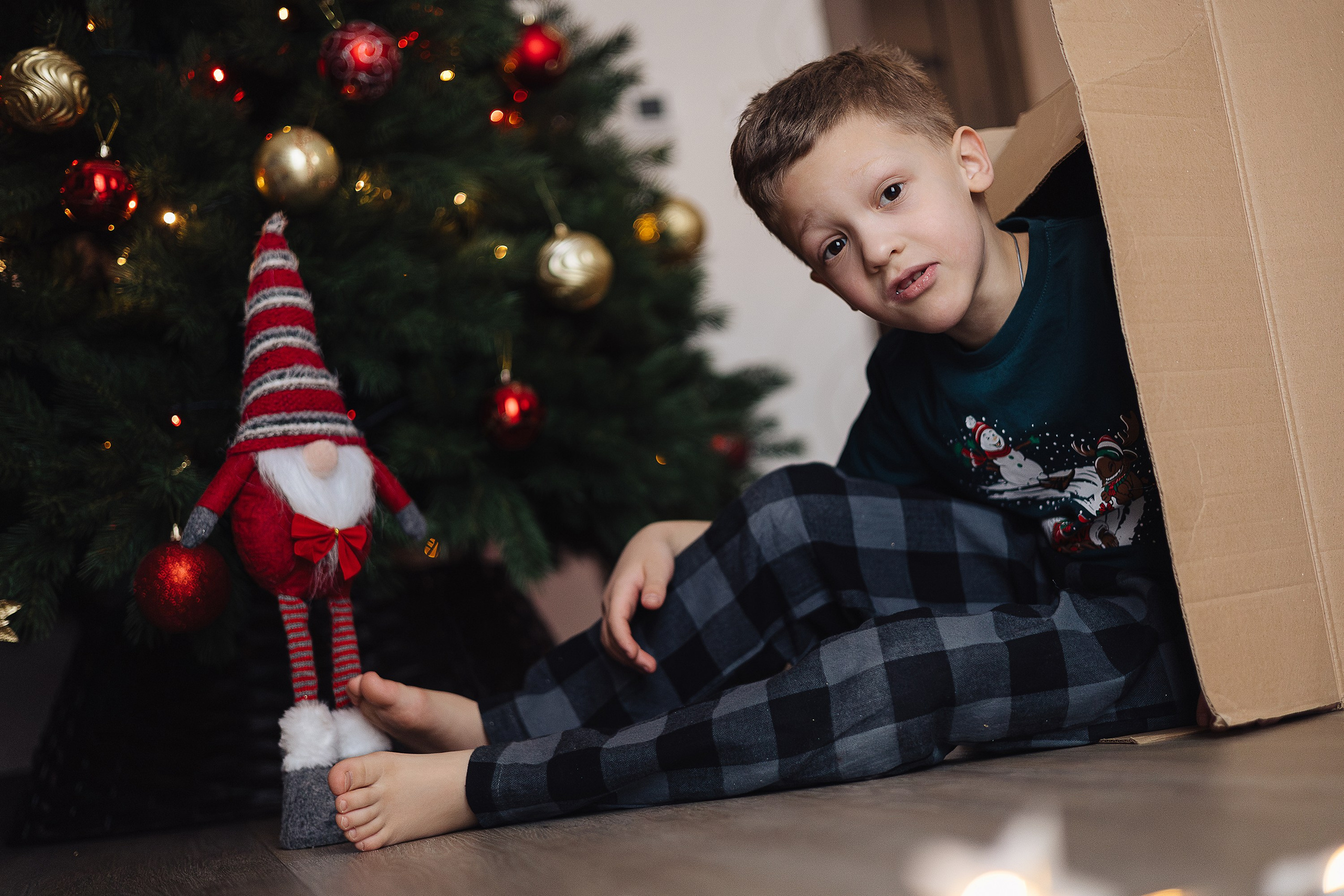 Домашняя новогодняя съемка. Детский и семейный фотограф Екатерина Топорова