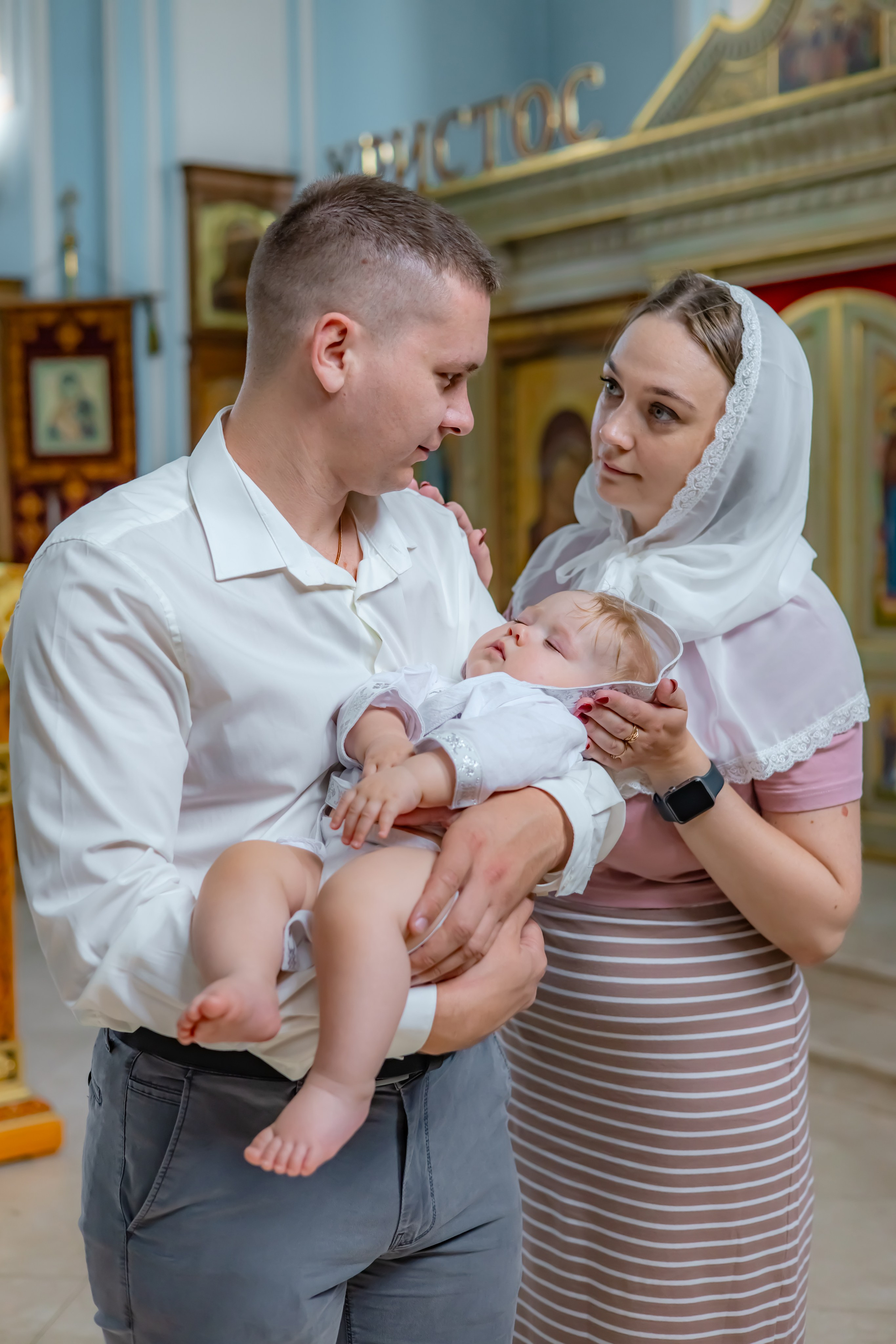 Крещение Арины «Церковь Казанской иконы Божией Матери». Детский и семейный фотограф Евгения Вахнеева Москва Зеленоград