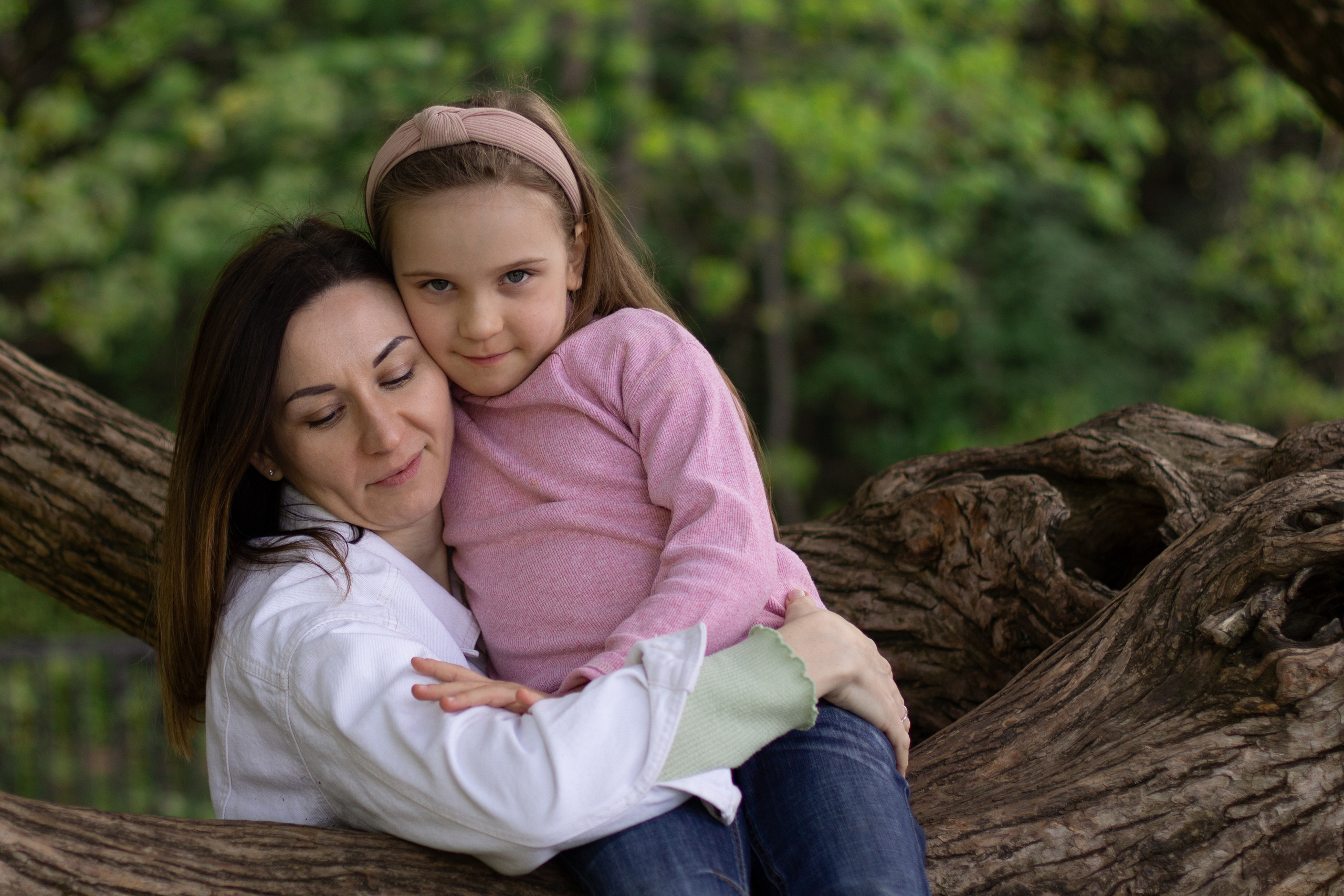 Юля с дочками в Мещерском парке. Юлия Разваркина фотограф Подольск