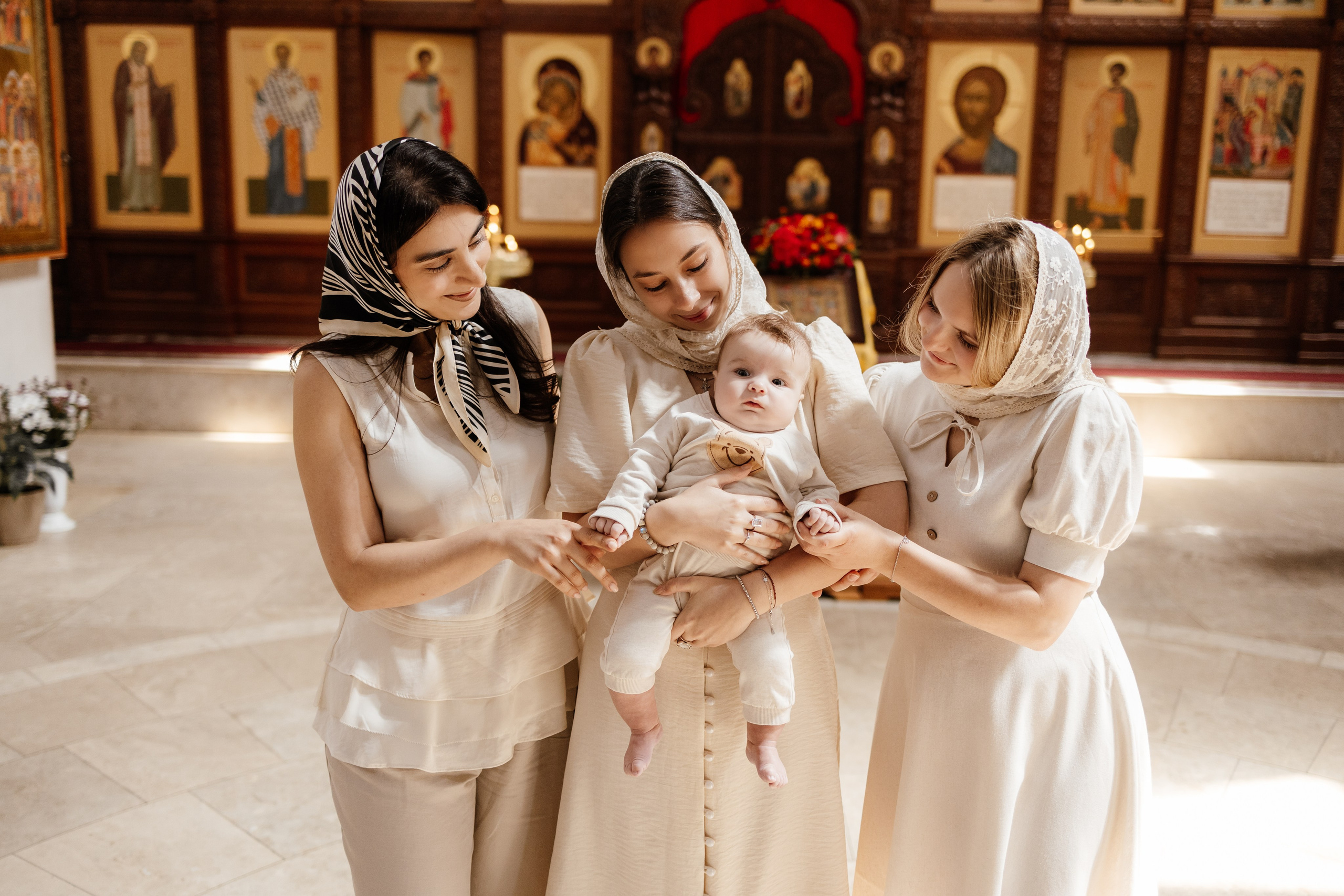 Таинство Крещения Саши. Фотограф новорождённых Newborn Москва