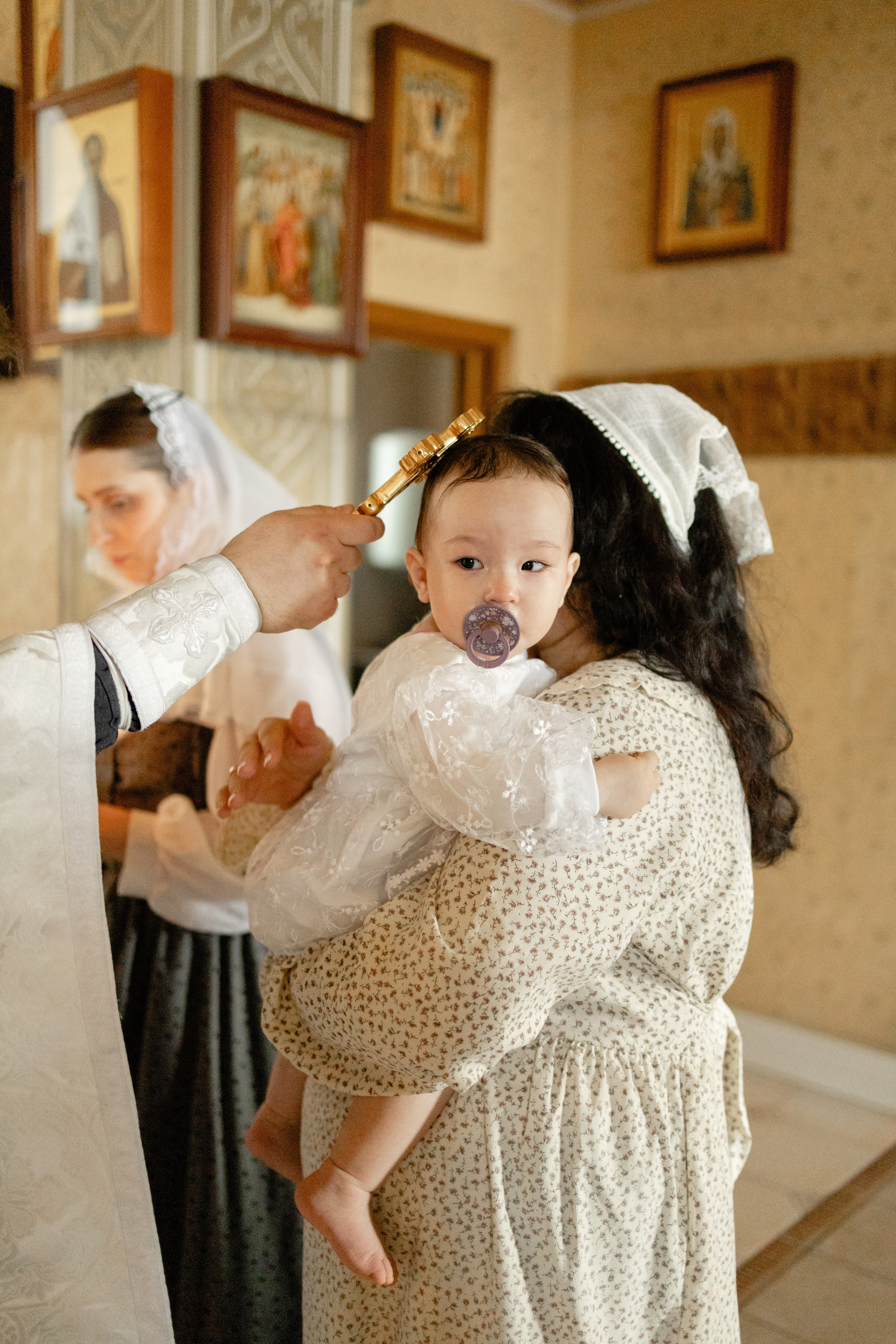 Таинство Крещения Мишель. Фотограф новорождённых Newborn Москва