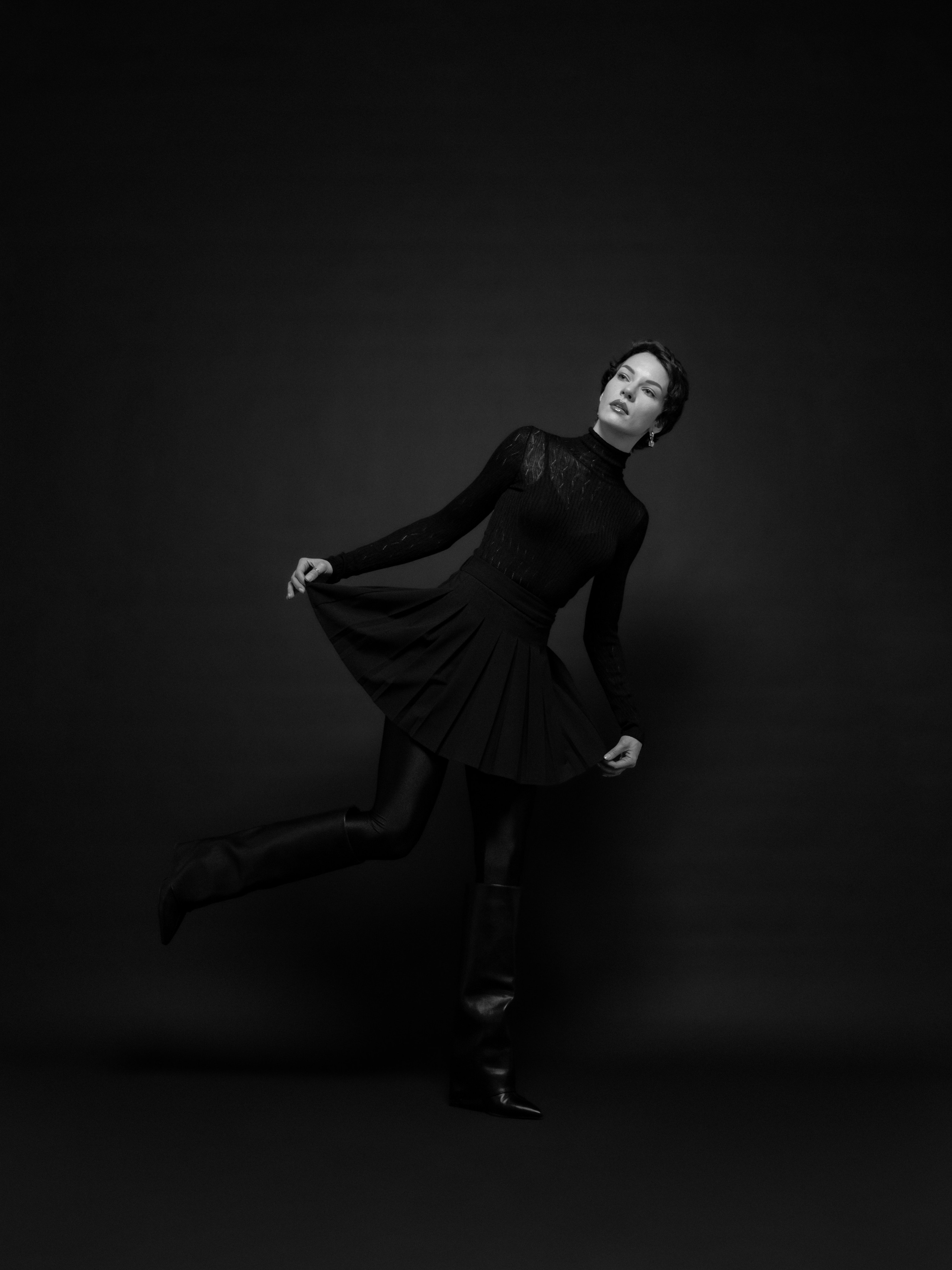 Женская студийная фотосессия