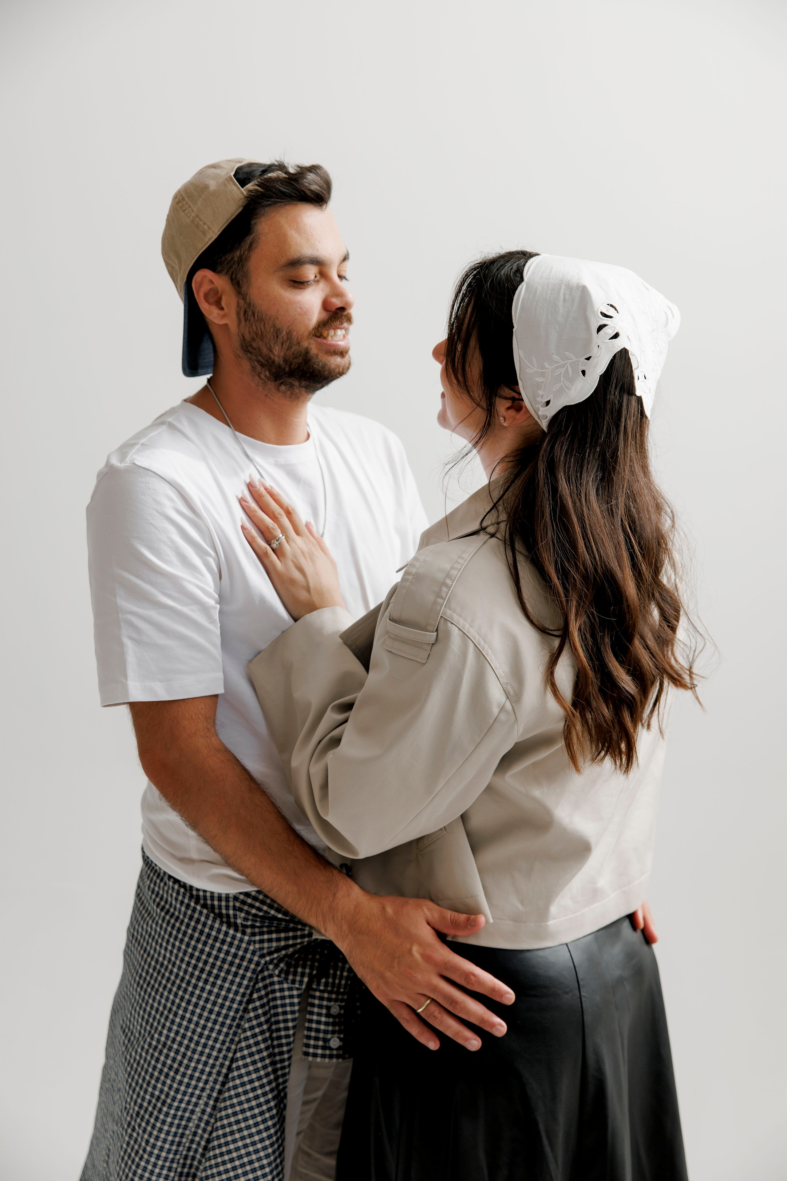 Family photoshoot inside the studio. Wedding and family photographer