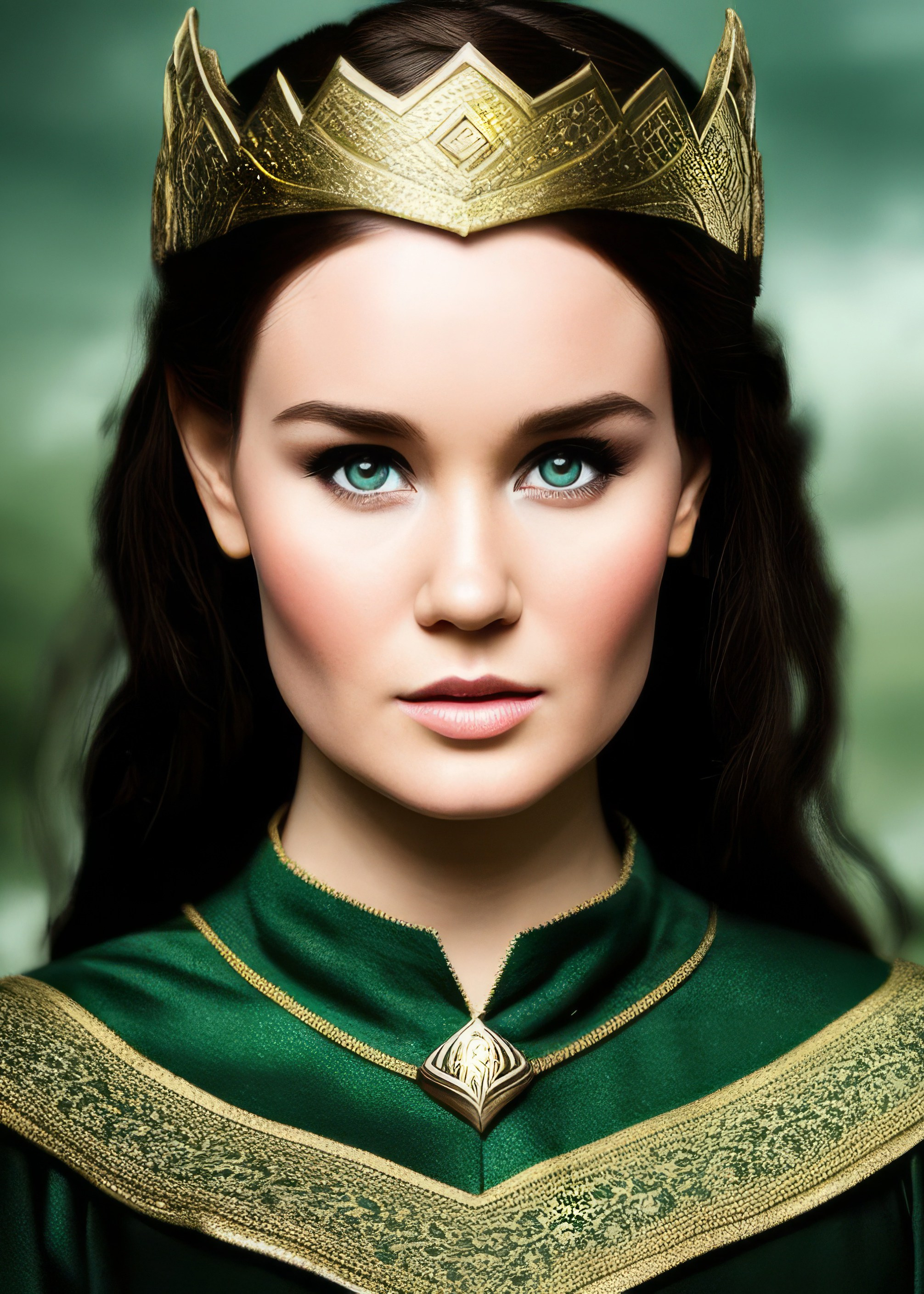 цифровой портрет в стиле фэнтези