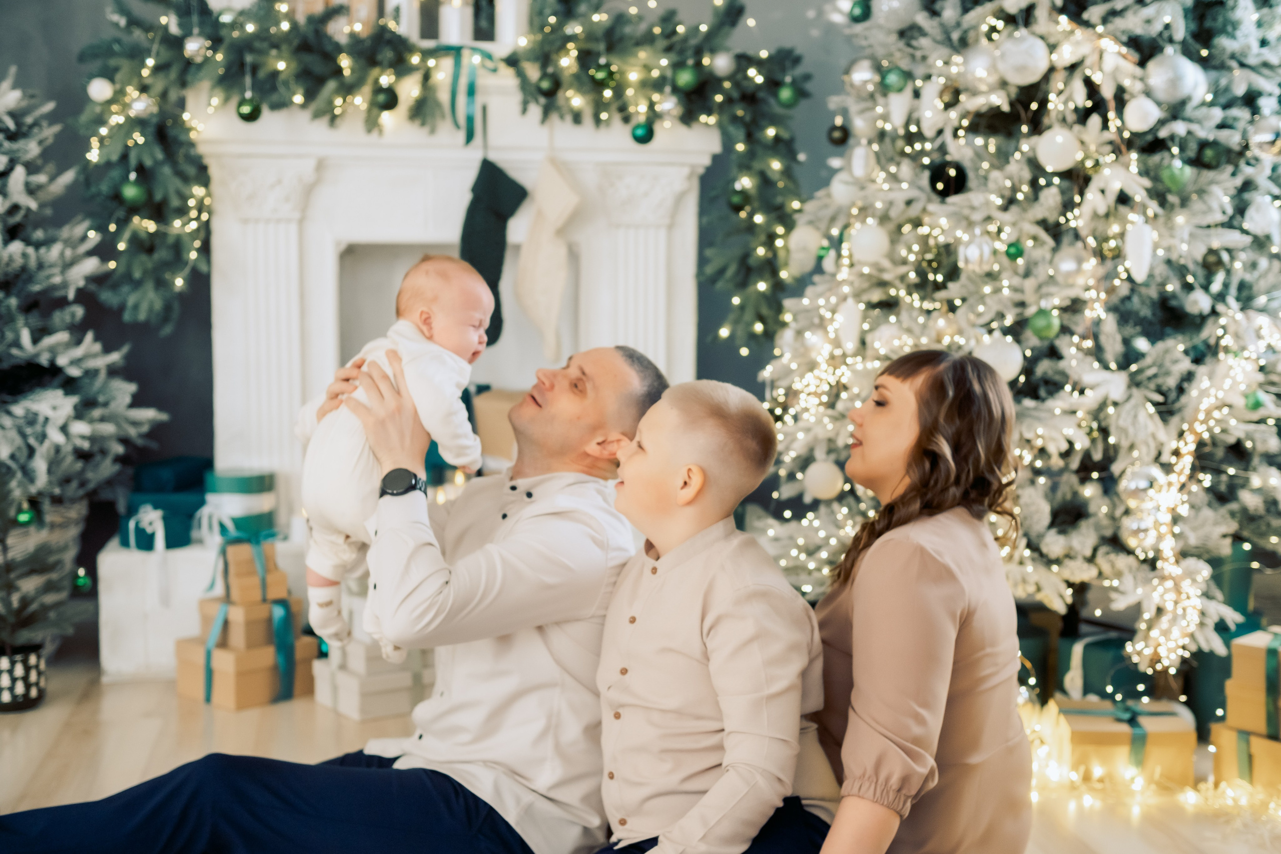 Сергей, Лидия, Даня и Лев. Фотостудия Евгении Кипко. Семейный и женский фотограф в городе Благовещенск Надежда Буярова
