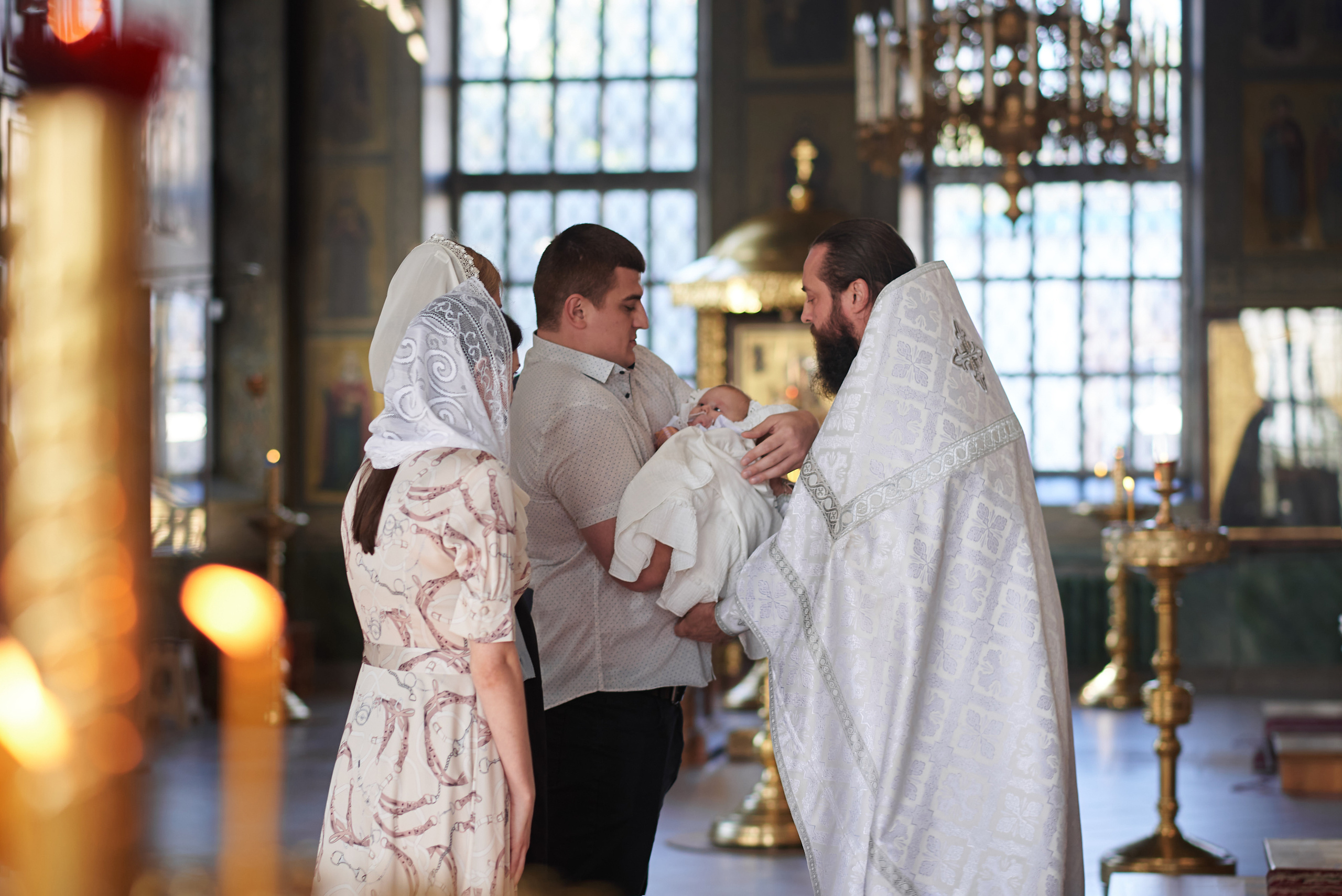Крещение Анны в Храме Преполовения Пятидесятницы. Семейный фотограф в Ростове-на-Дону Татьяна Литвинова