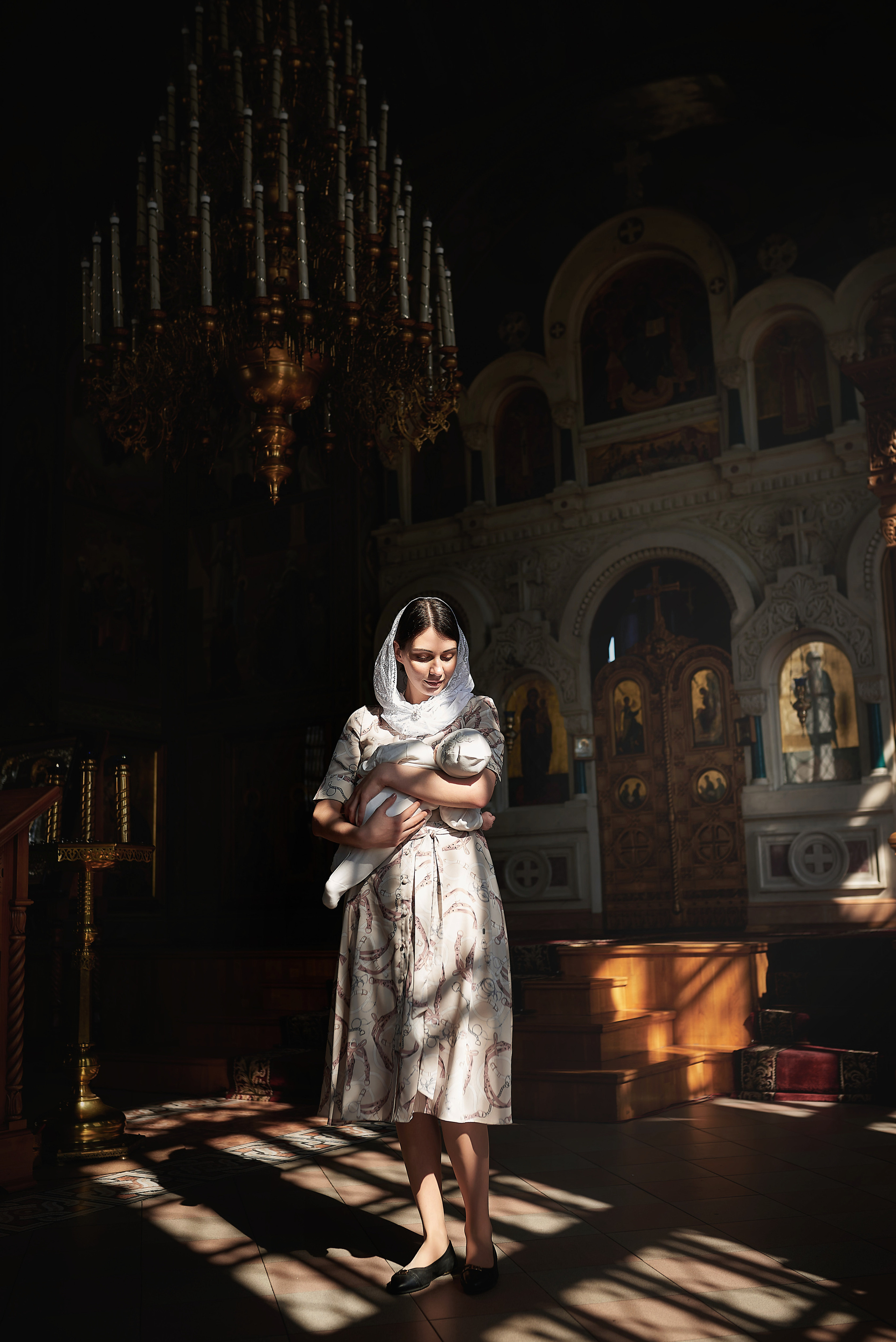 Крещение Анны в Храме Преполовения Пятидесятницы. Семейный фотограф в Ростове-на-Дону Татьяна Литвинова