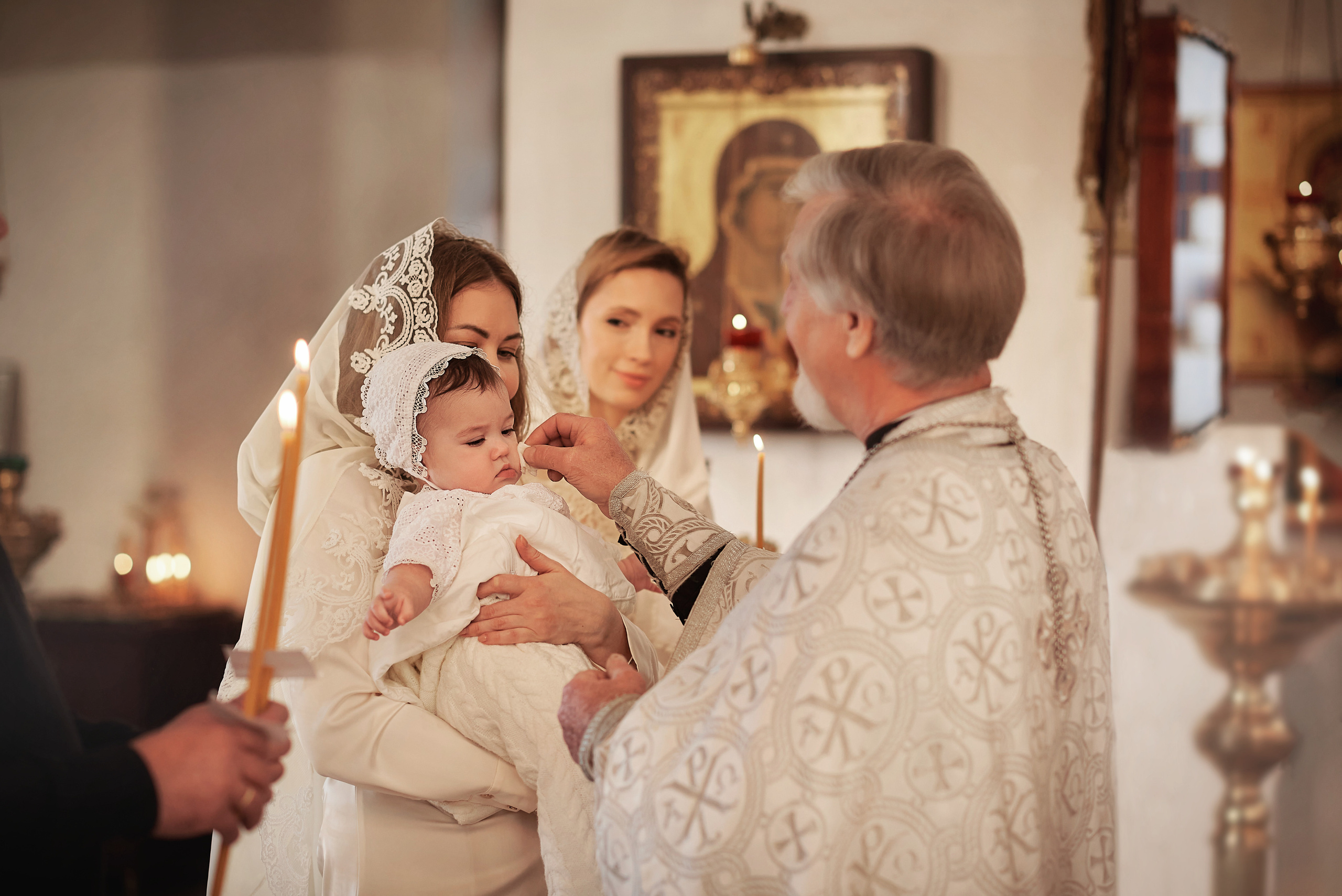 Крещение Миланы в Храме Дмитрия Ростовского. Семейный фотограф в Ростове-на-Дону Татьяна Литвинова
