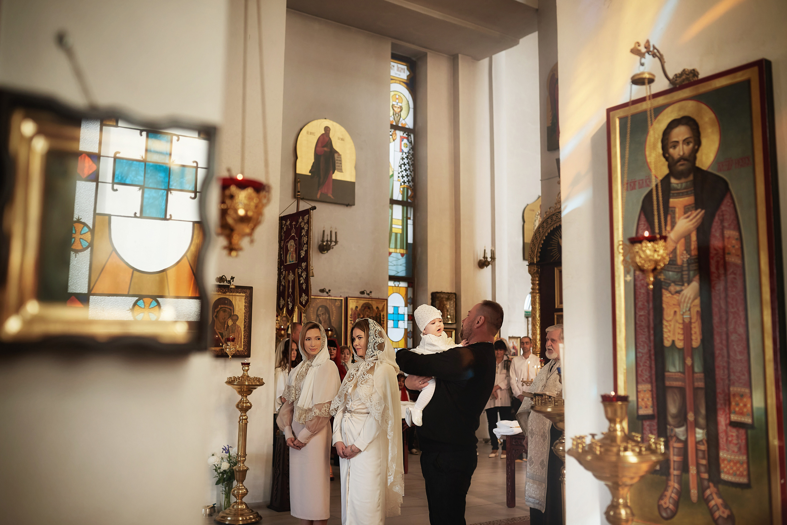 Крещение Миланы в Храме Дмитрия Ростовского. Семейный фотограф в Ростове-на-Дону Татьяна Литвинова