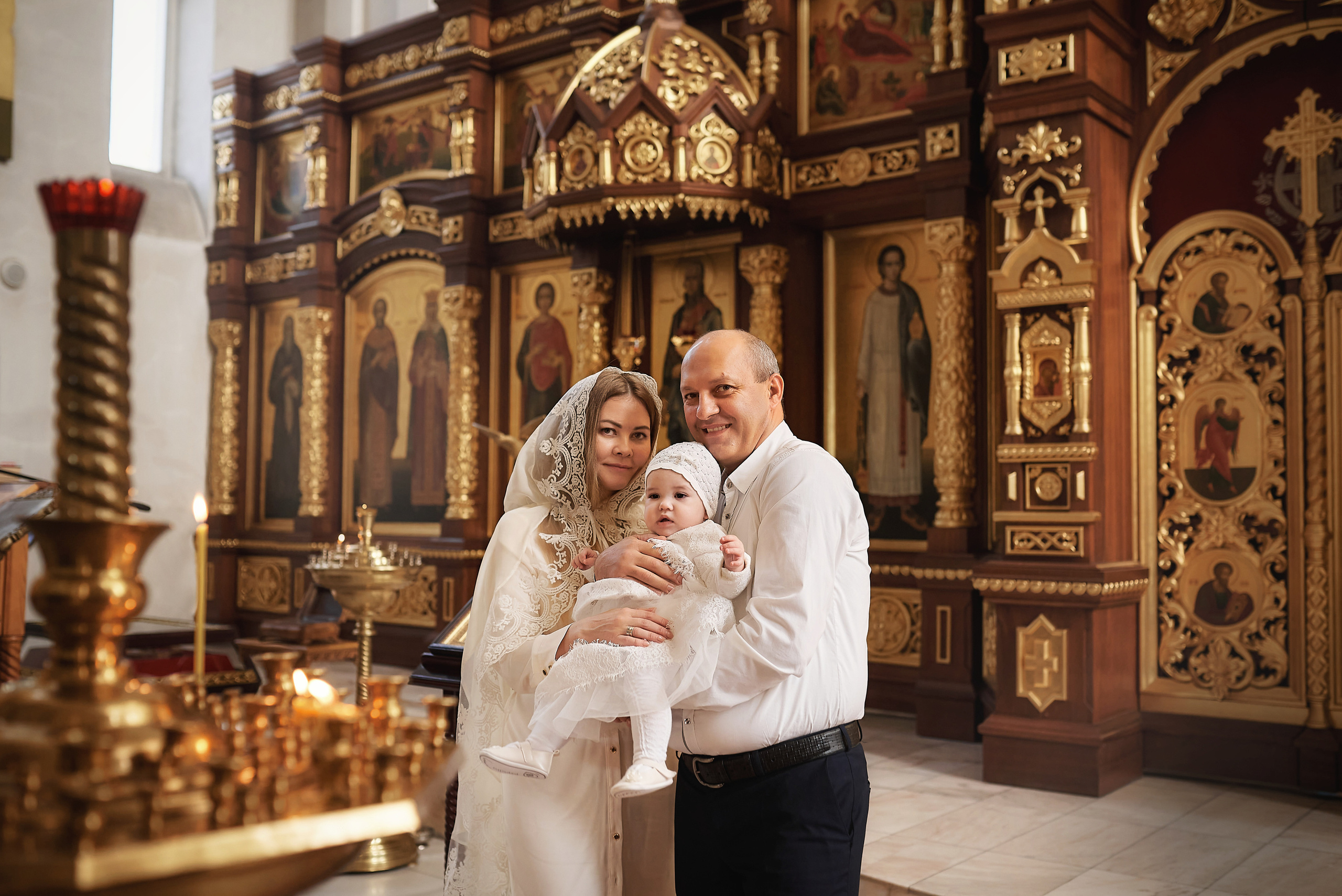 Крещение Миланы в Храме Дмитрия Ростовского. Семейный фотограф в Ростове-на-Дону Татьяна Литвинова