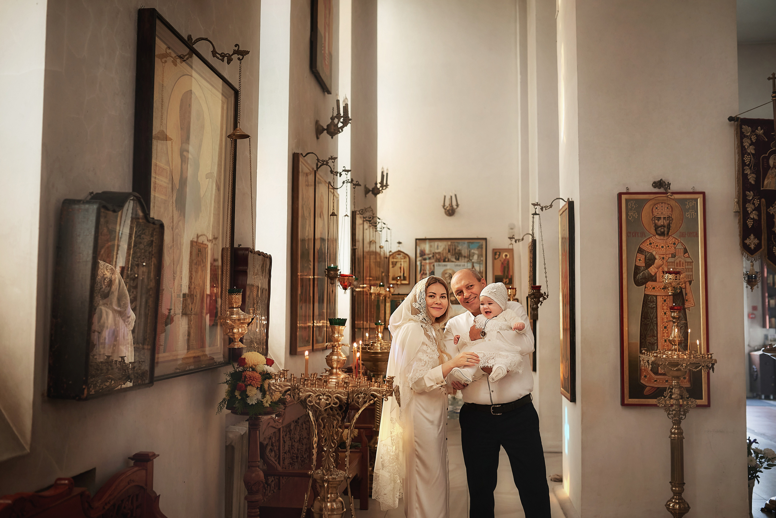 Крещение Миланы в Храме Дмитрия Ростовского. Семейный фотограф в Ростове-на-Дону Татьяна Литвинова