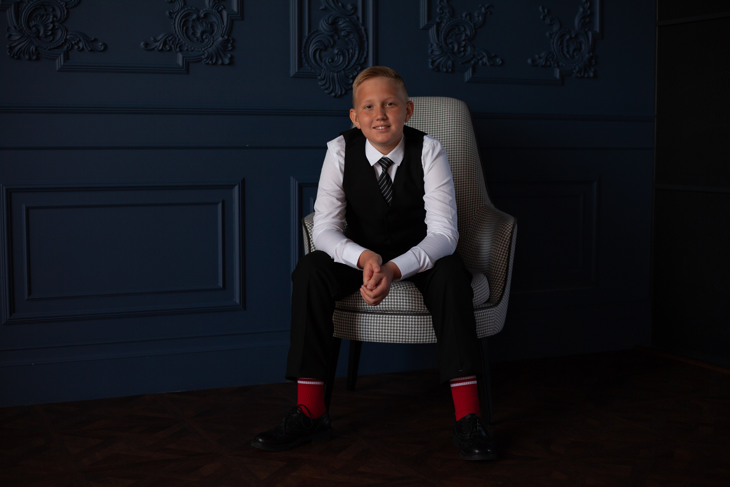 Детские фото, девочка, в студии, сестра, брат