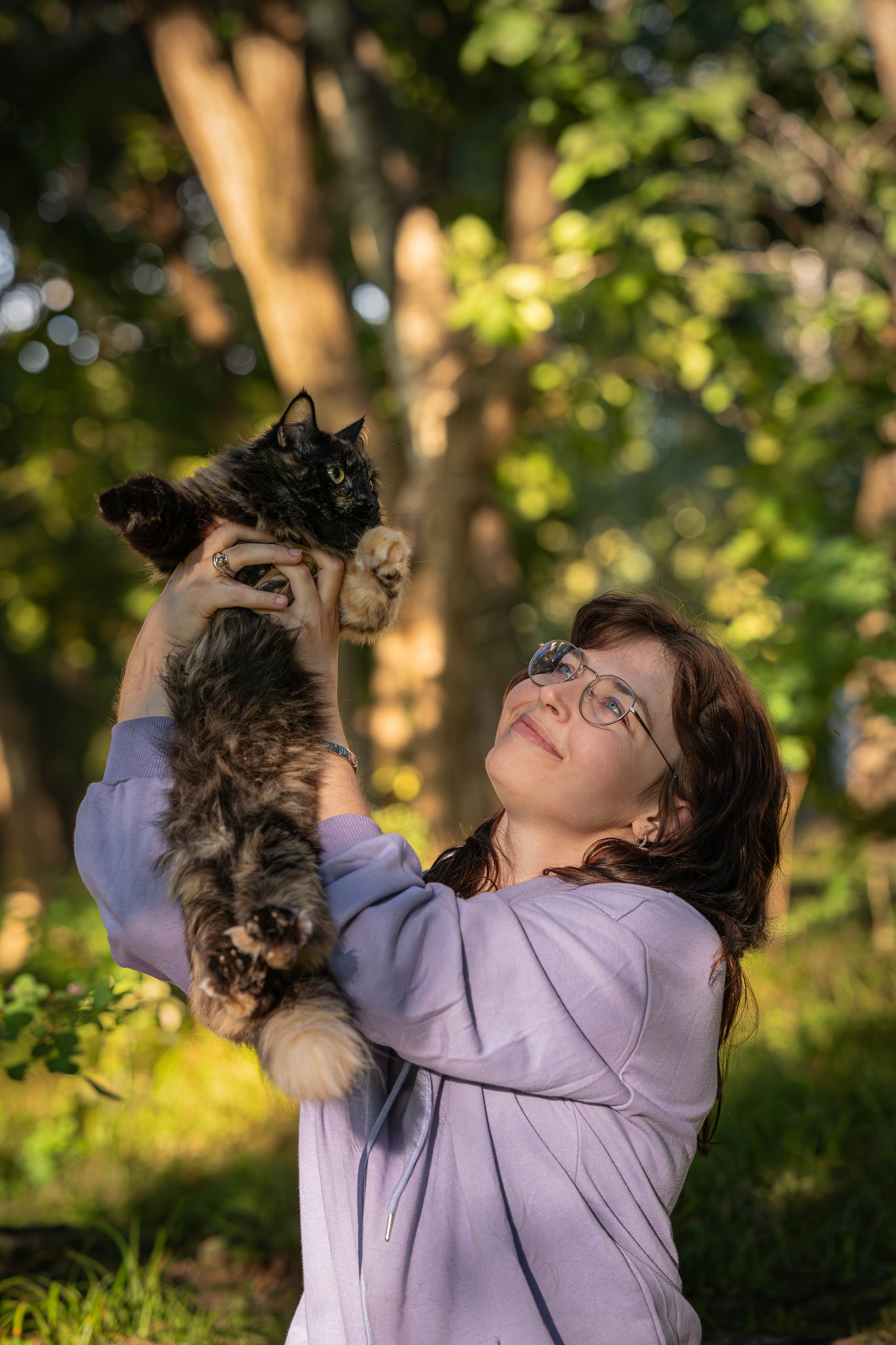 Прогулка в парке: Амане, Юкичи и Лера. Фотограф-анималист Анастасия Фадеева