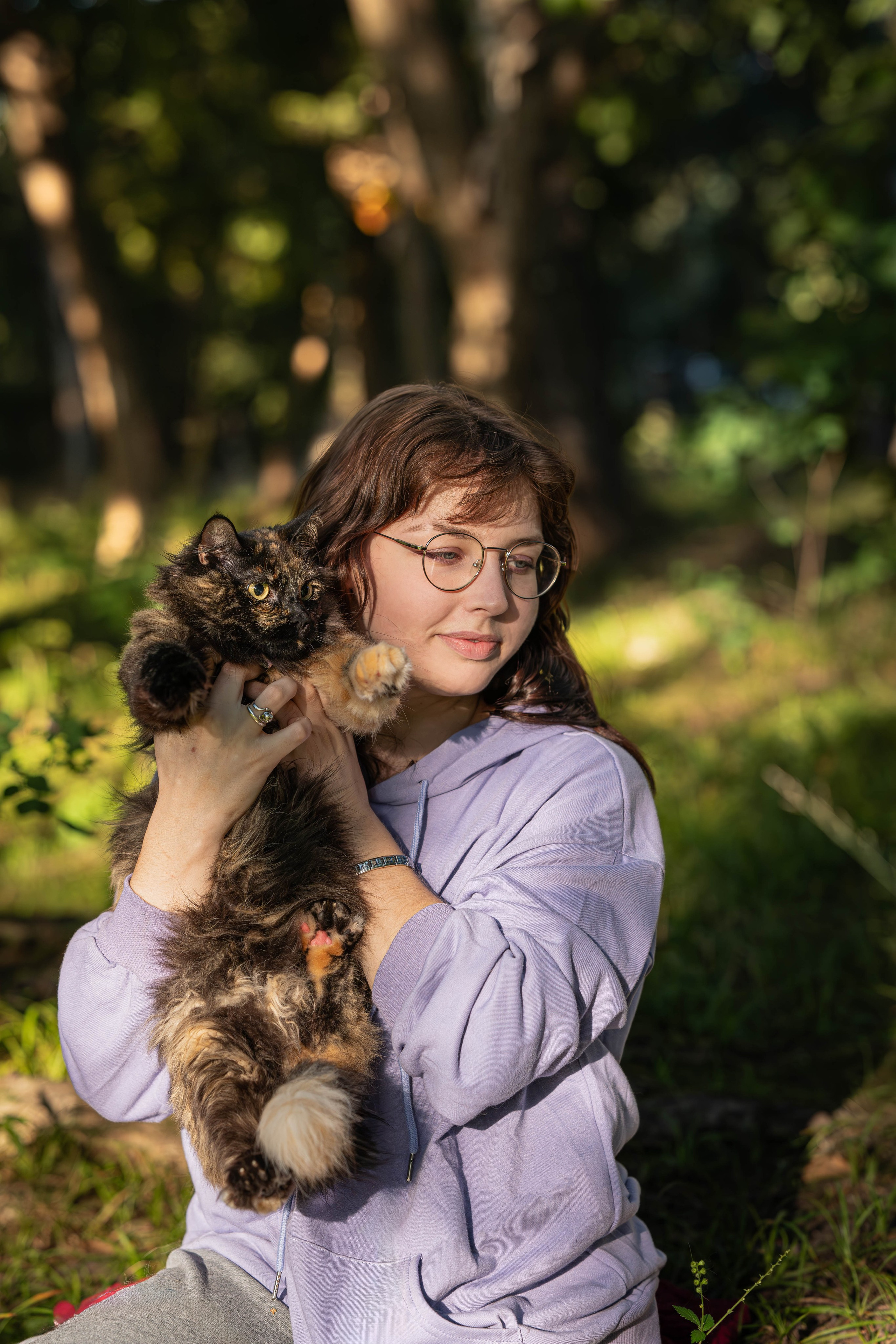Прогулка в парке: Амане, Юкичи и Лера. Фотограф-анималист Анастасия Фадеева