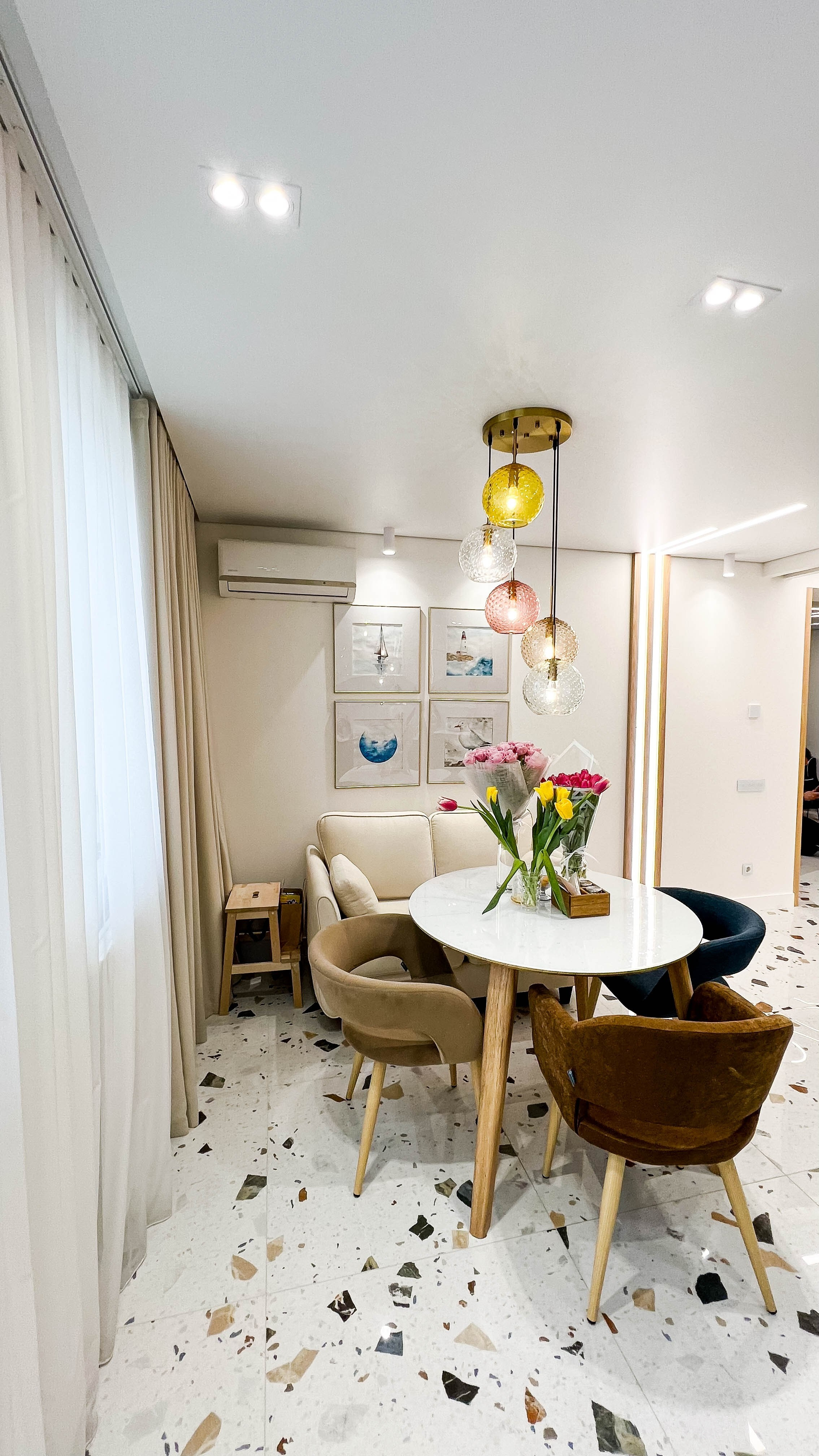 The apartment is in a modern style. Fotograf Dmitrii Donets