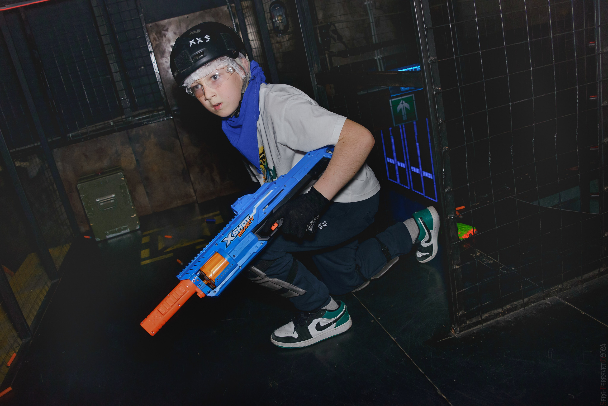 Нерф,  Детский день рождения, Лазертаг арена «Sтанция 2025», Москва. Ваш фотограф на праздник в Москве, Раменском, Жуковском, Люберцах